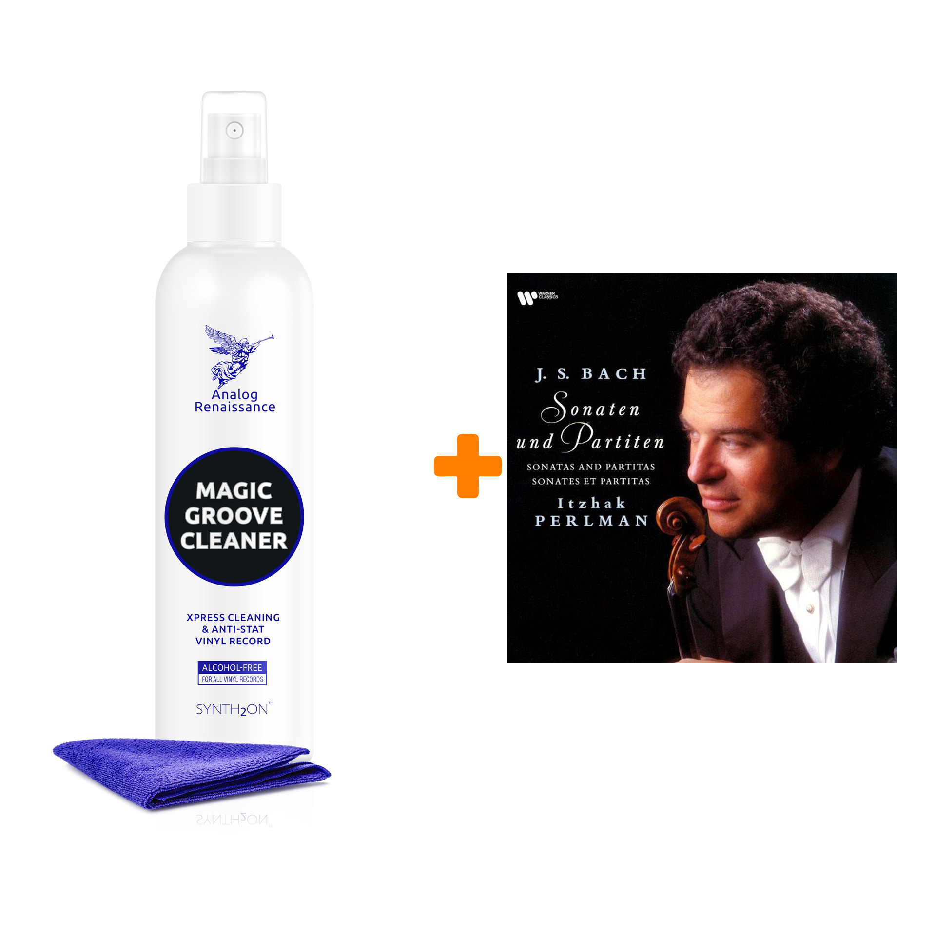 

PERLMAN ITZHAK Bach Sonatas & Partitas 3LP + Спрей для очистки LP с микрофиброй 250мл Набор