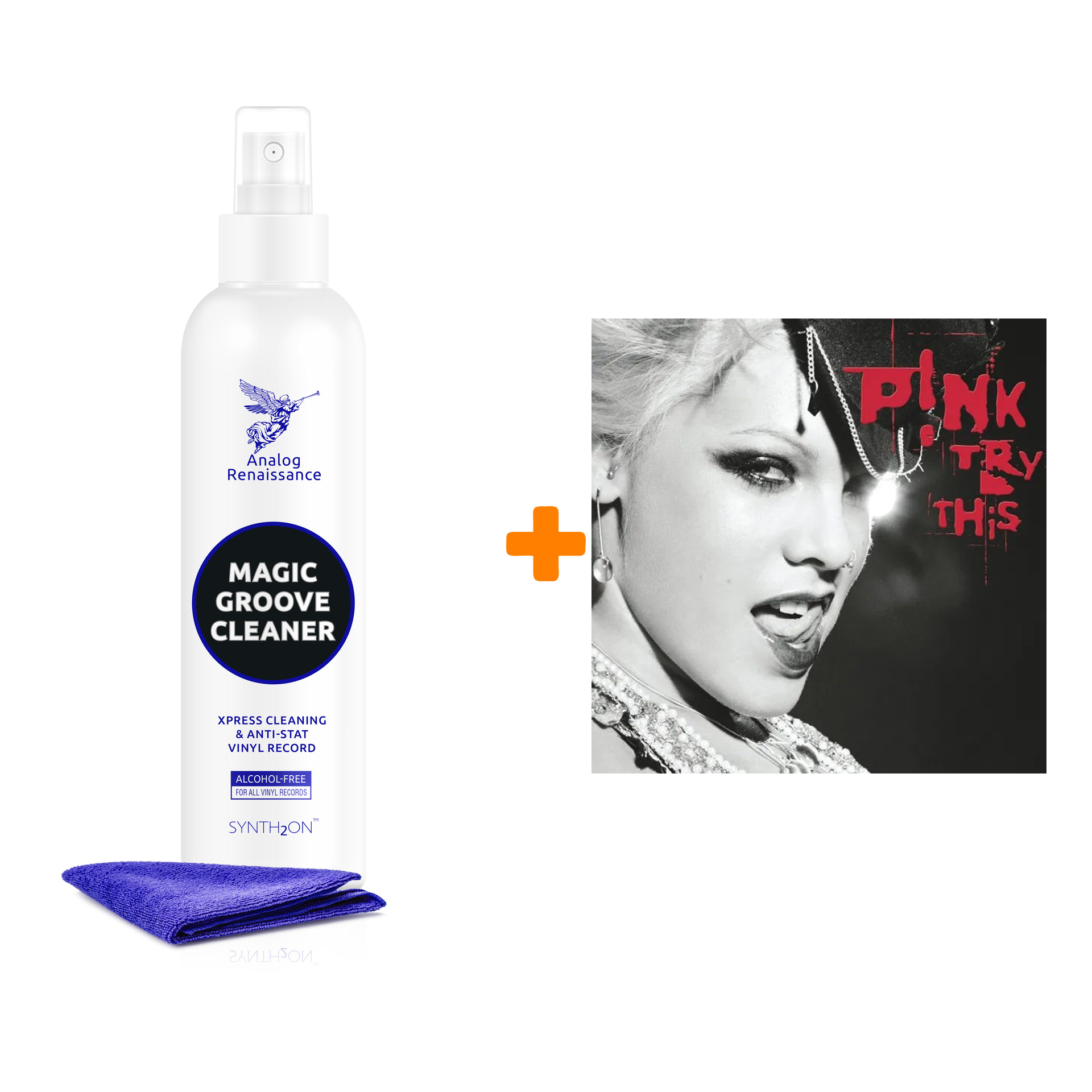 

PINK Try This 2LP + Спрей для очистки LP с микрофиброй 250мл Набор