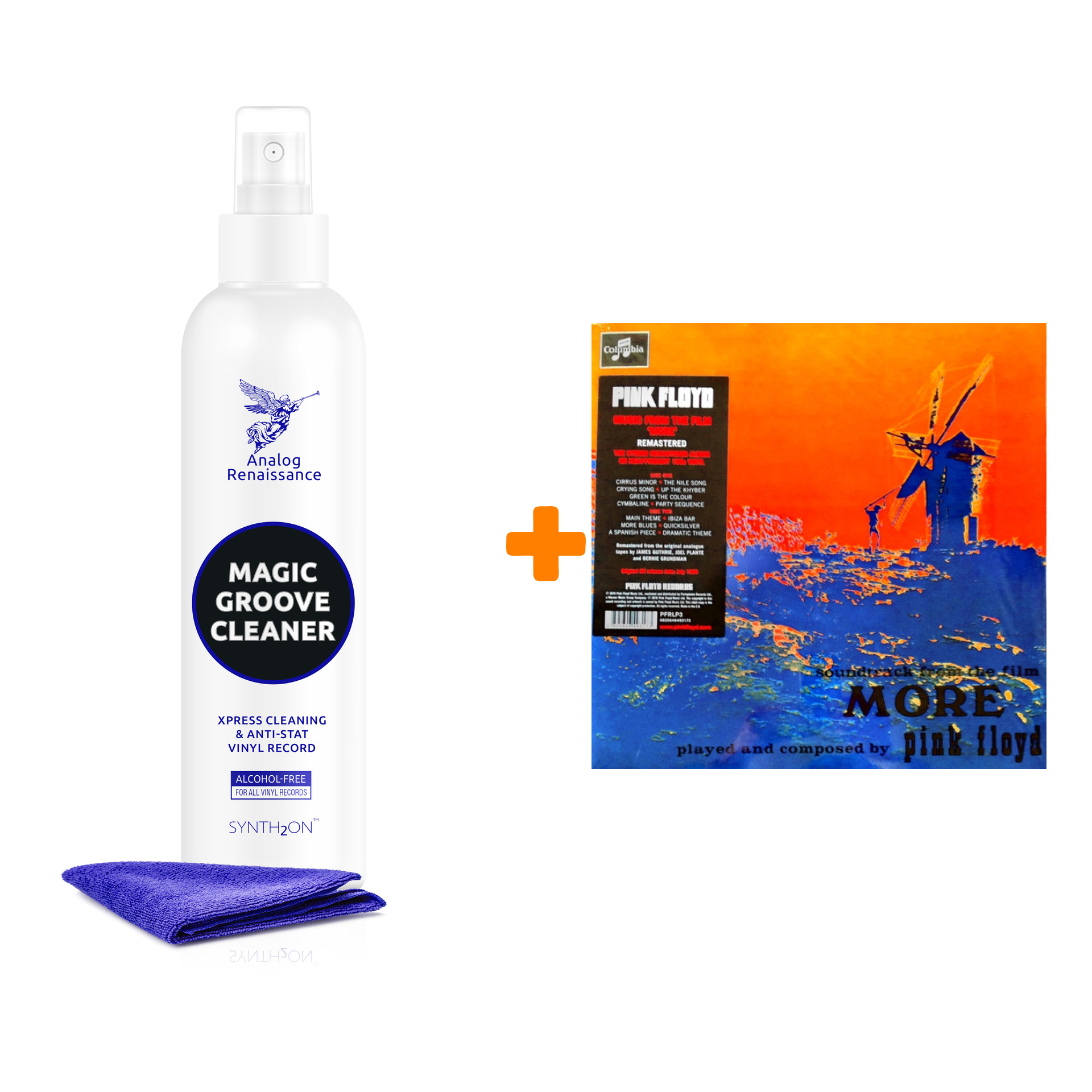 

PINK FLOYD Music From The Film More LP + Спрей для очистки LP с микрофиброй 250мл Набор
