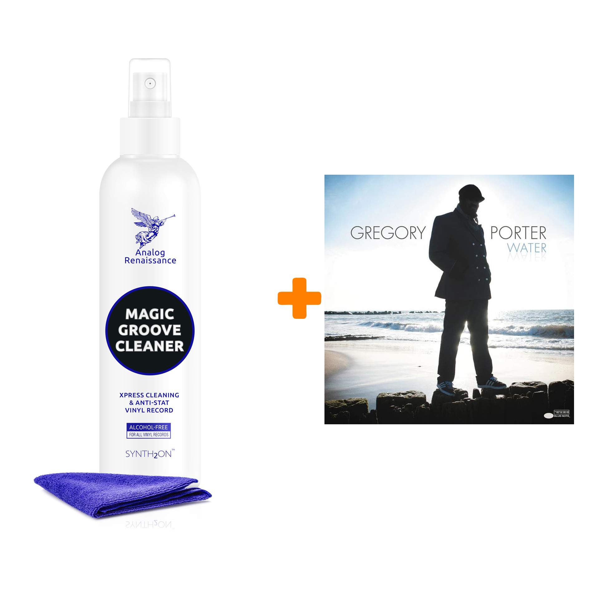 

PORTER GREGORY Water 2LP + Спрей для очистки LP с микрофиброй 250мл Набор