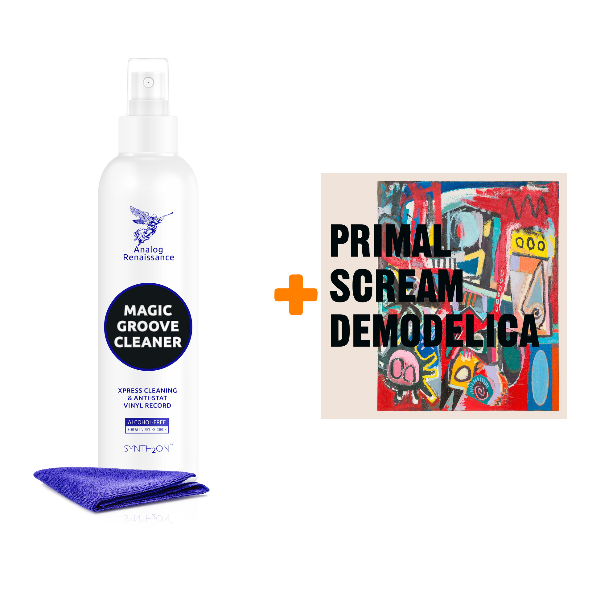 

PRIMAL SCREAM Demodelica 2LP + Спрей для очистки LP с микрофиброй 250мл Набор