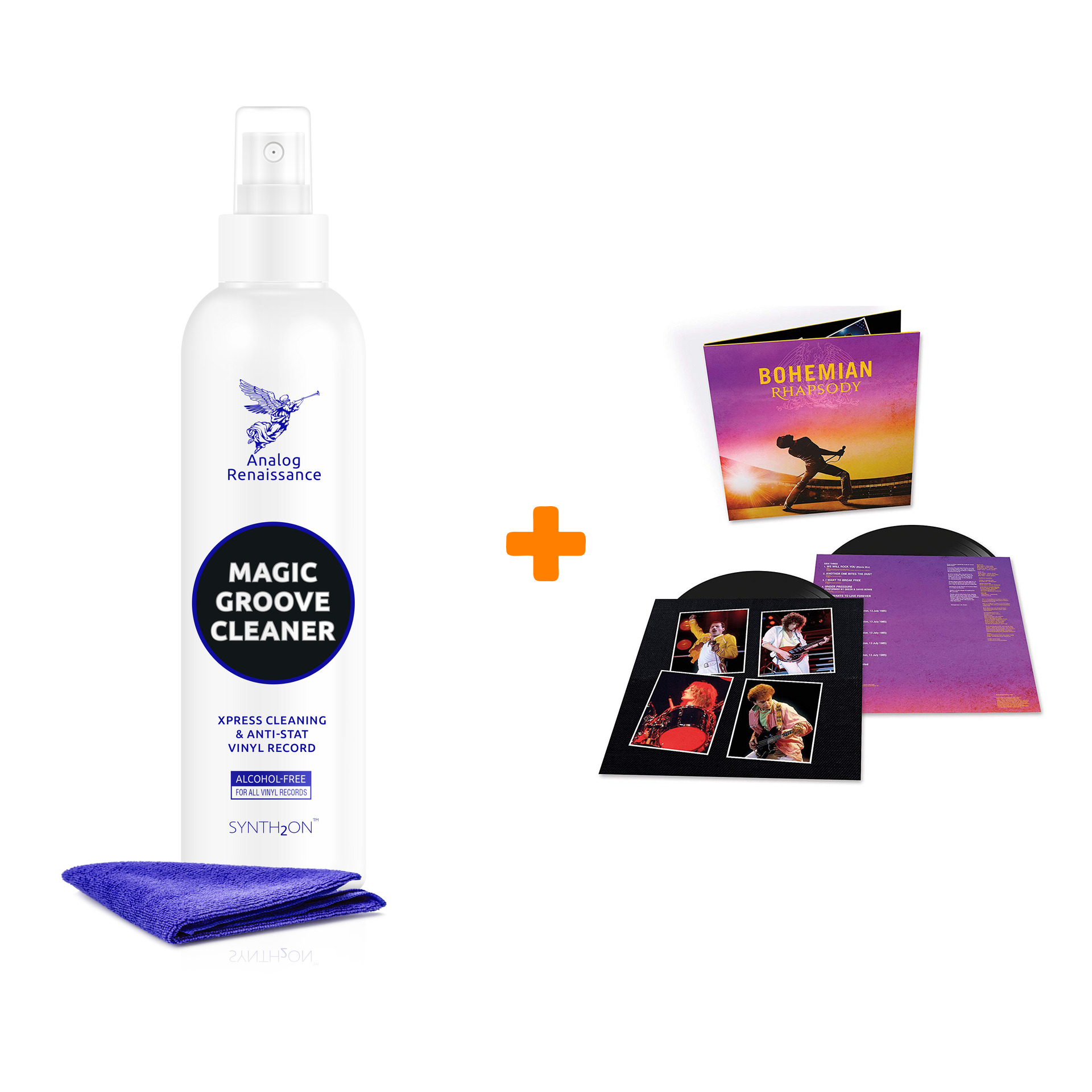 

QUEEN Bohemian Rhapsody 2LP + Спрей для очистки LP с микрофиброй 250мл Набор