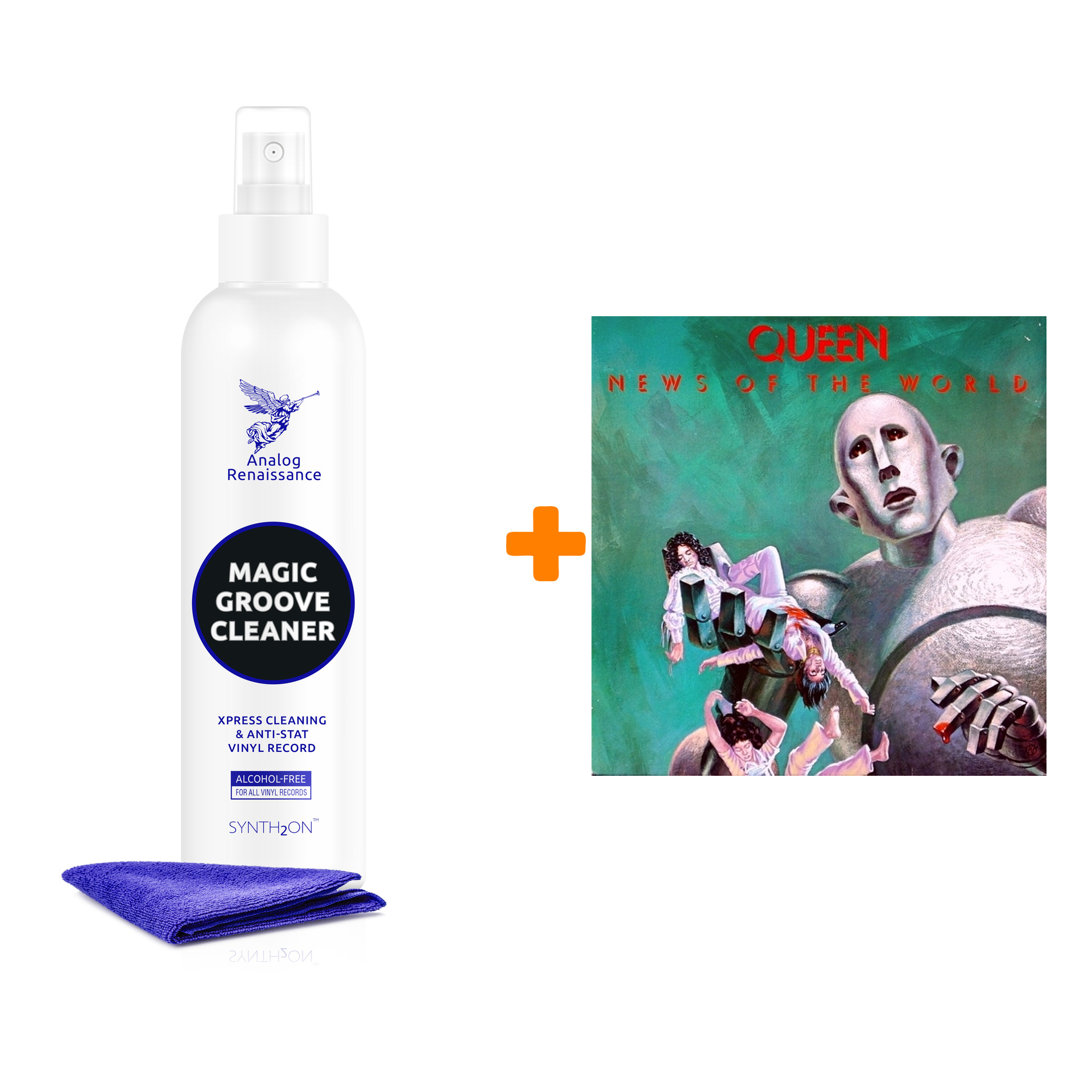 

QUEEN News Of The World LP + Спрей для очистки LP с микрофиброй 250мл Набор
