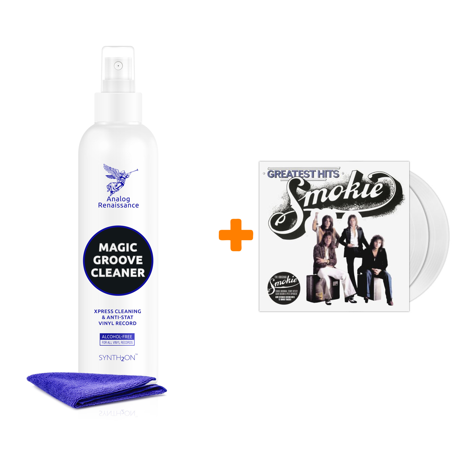 SMOKIE Greatest Hits 2LP + Спрей для очистки LP с микрофиброй 250мл Набор