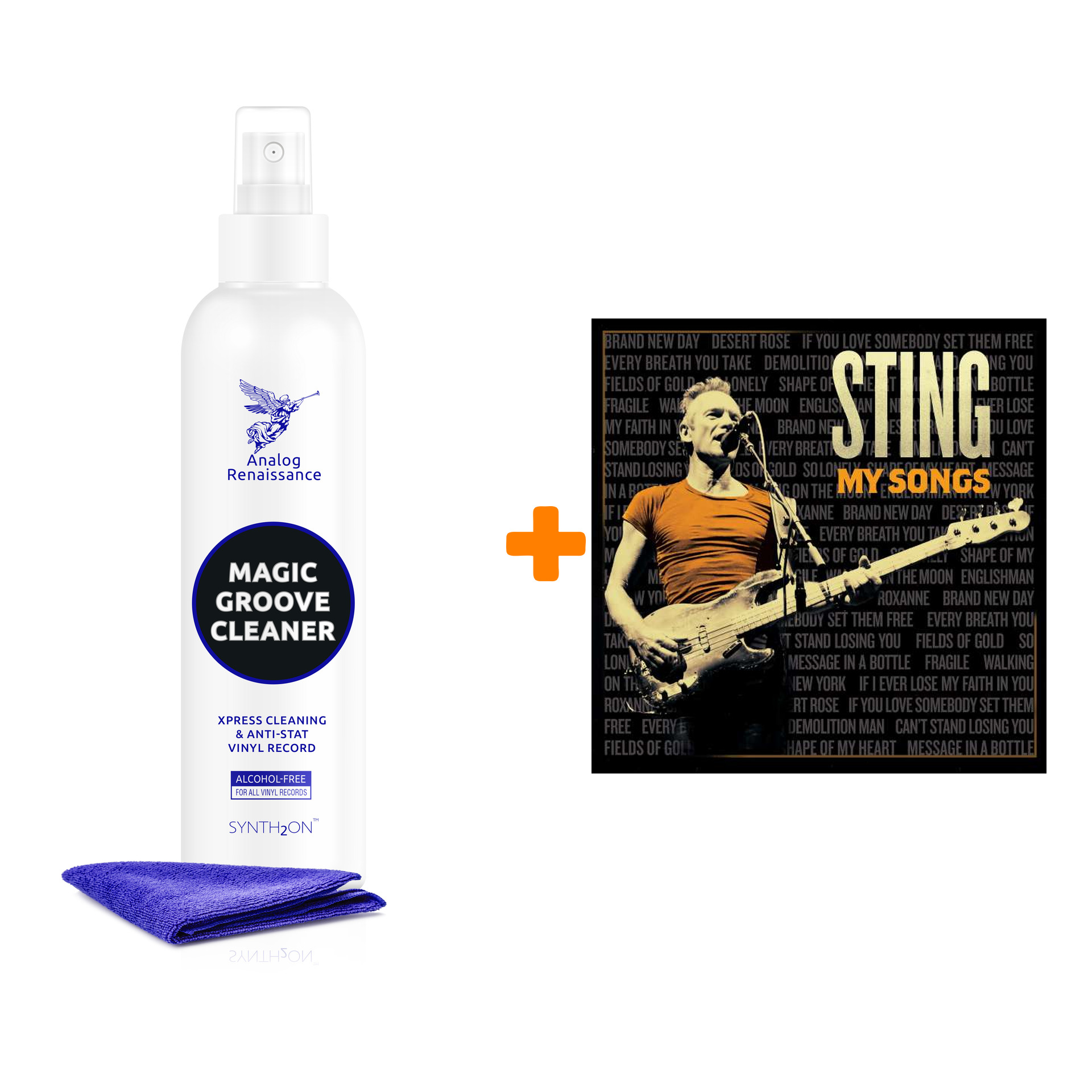 

STING My Songs 2LP + Спрей для очистки LP с микрофиброй 250мл Набор