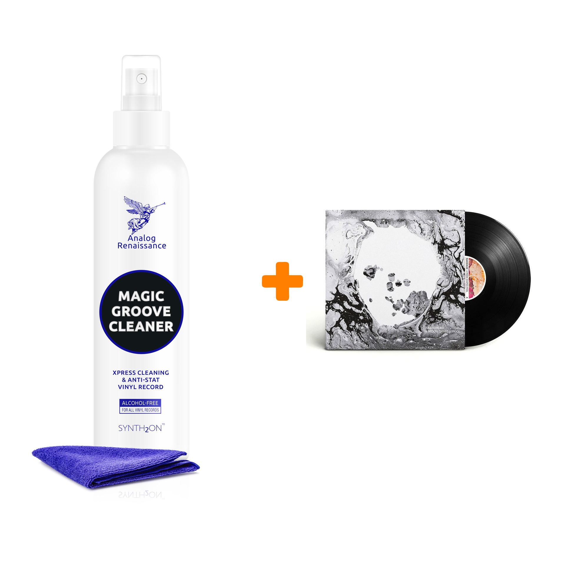 

RADIOHEAD A Moon Shaped Pool 2LP + Спрей для очистки LP с микрофиброй 250мл Набор