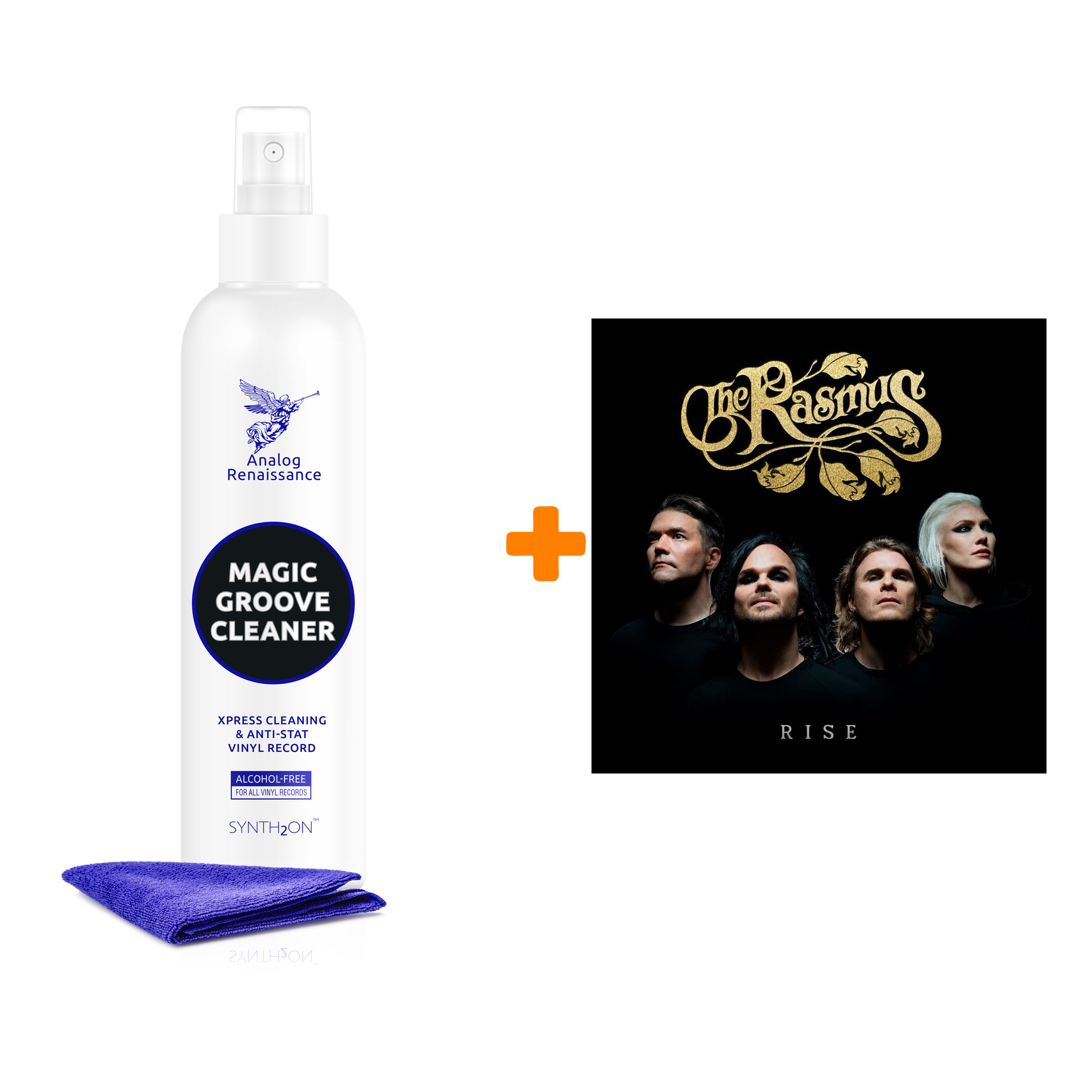 

RASMUS Rise LP + Спрей для очистки LP с микрофиброй 250мл Набор