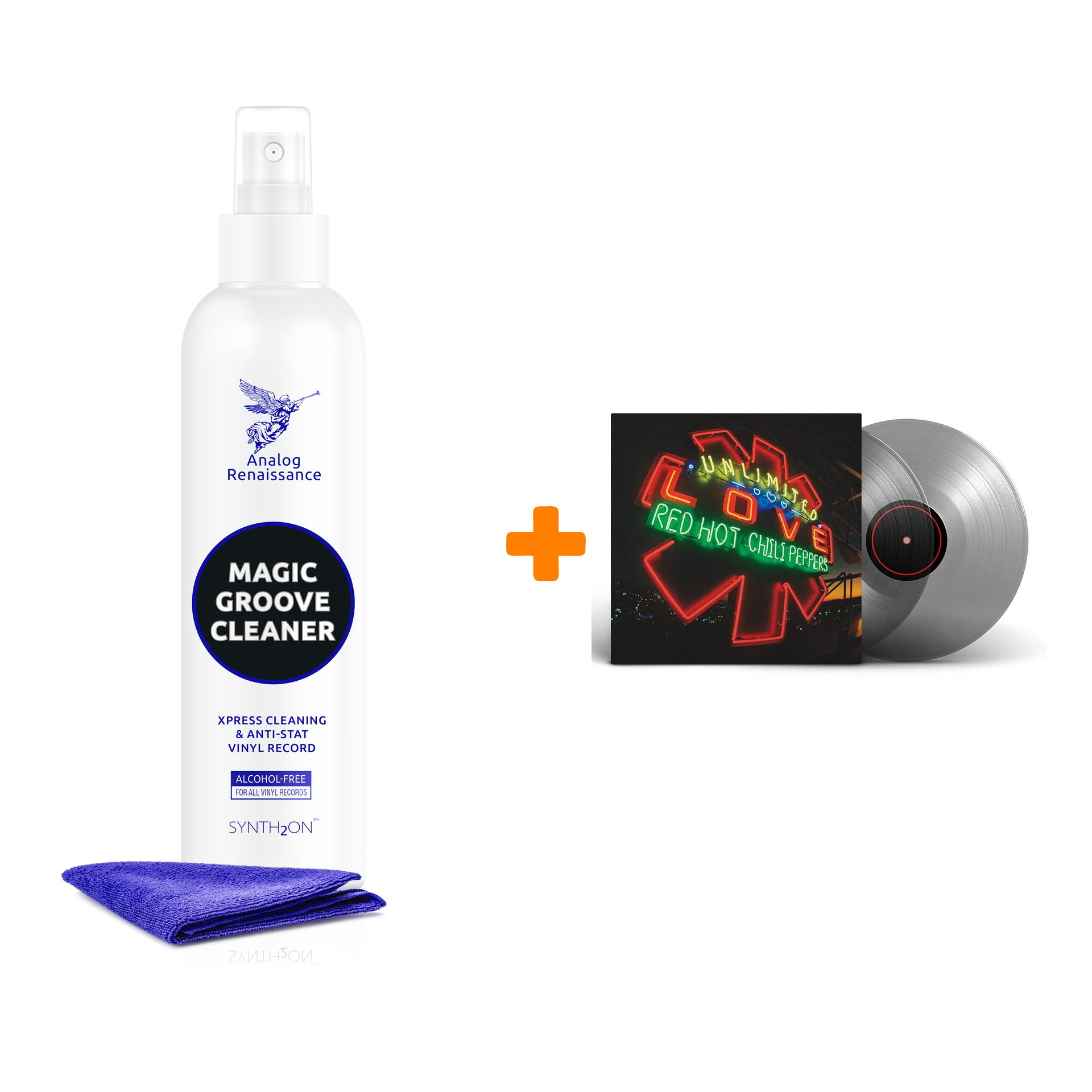 

RED HOT CHILI PEPPERS Unlimited Love Clear Vinyl 2LP + Спрей для очистки LP с микрофиброй 250мл Набор