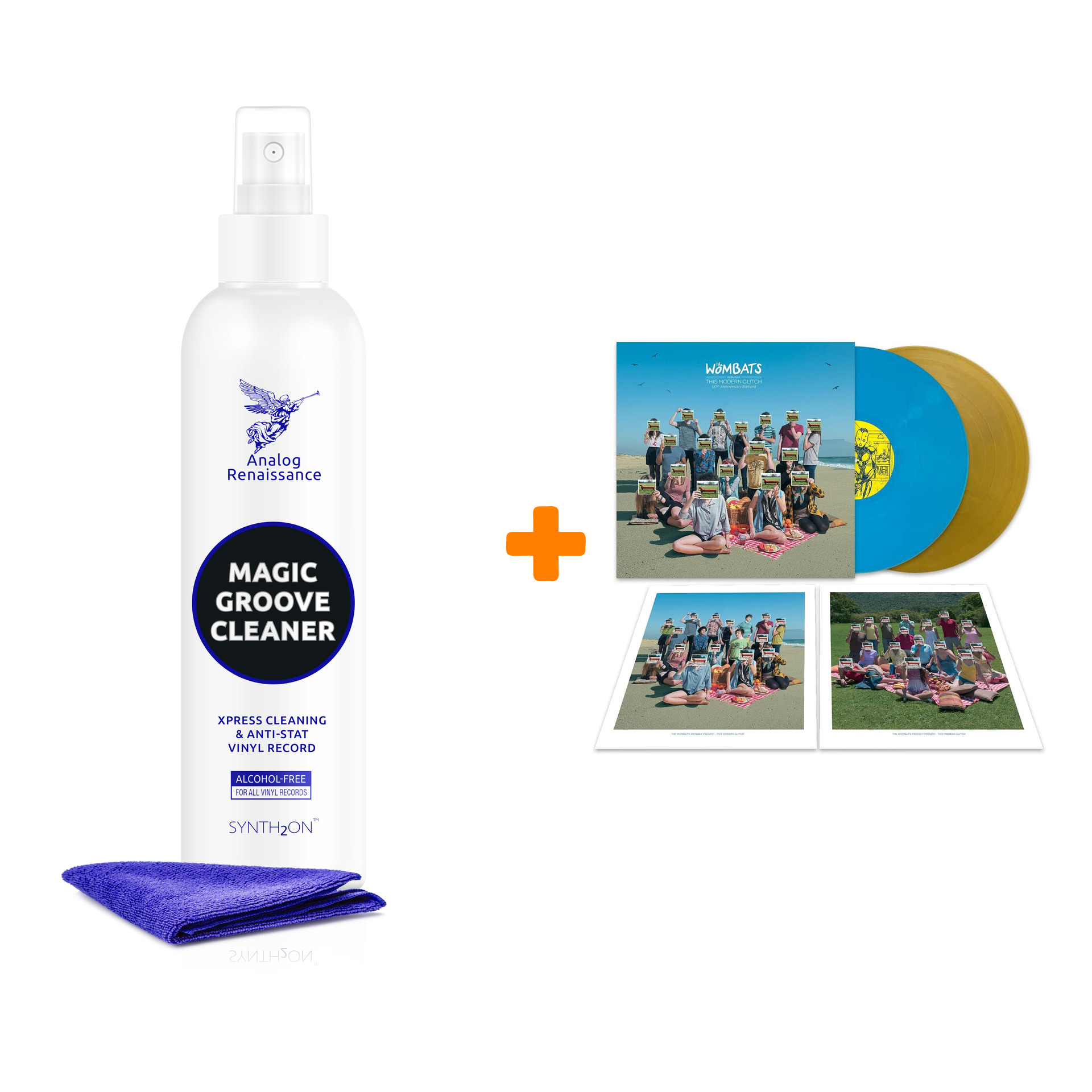 

THE WOMBATS The Wombats Proudly Present... This Modern Glitch 10Th Anniversary Coloured Vinyl 2LP + Спрей для очистки LP с микрофиброй 250мл Набо