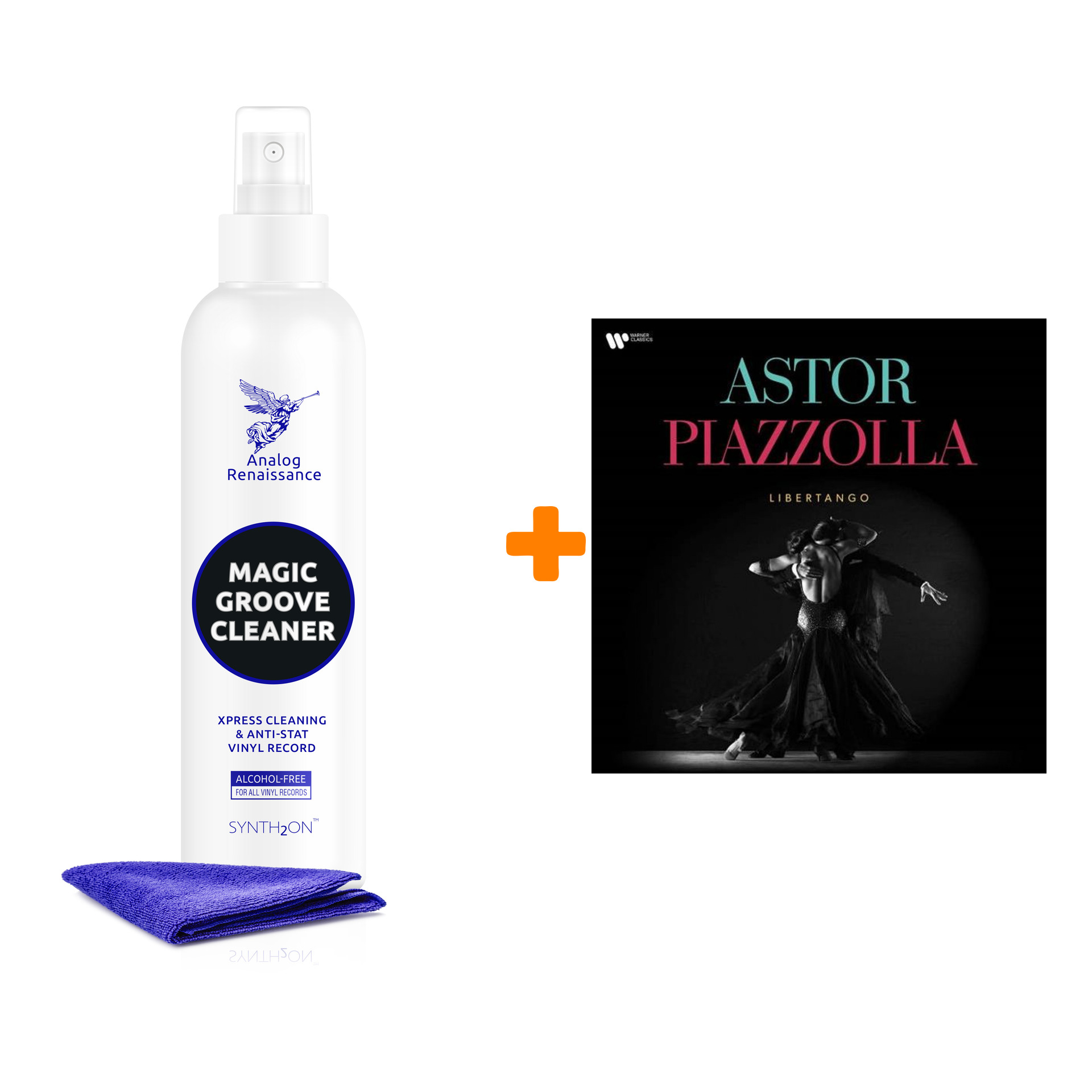 

V/A Astor Piazzolla Libertango LP + Спрей для очистки LP с микрофиброй 250мл Набор