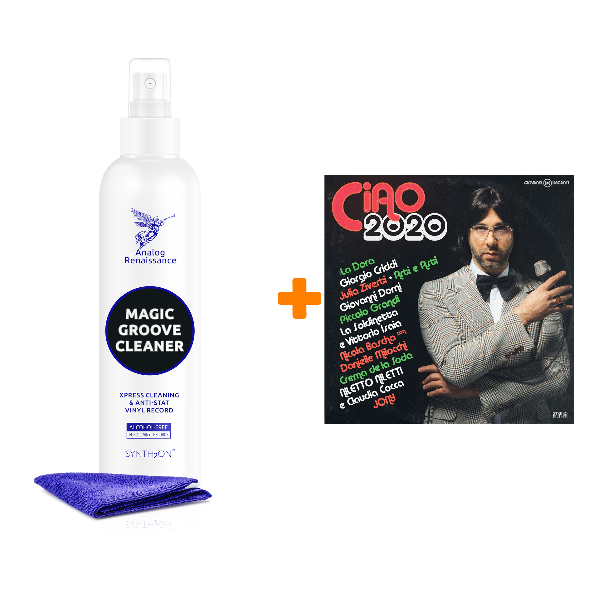 

V/A Ciao 2020 Coloured Vinyl LP + Спрей для очистки LP с микрофиброй 250мл Набор