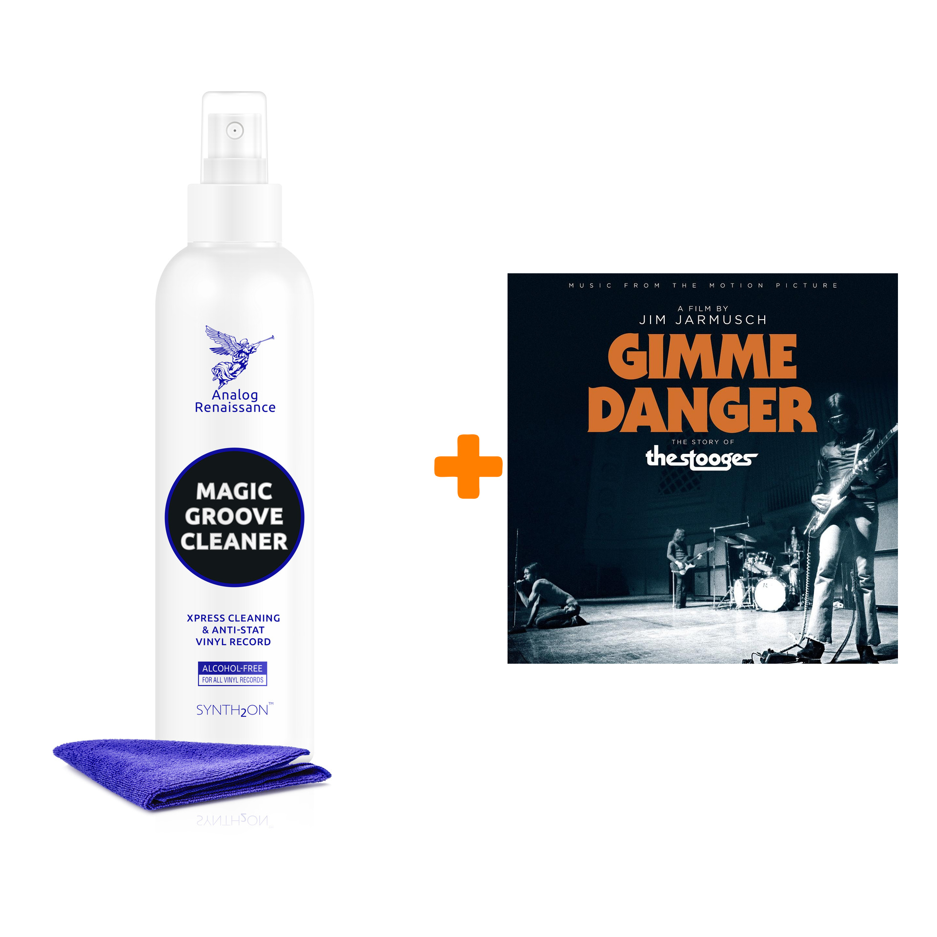 

V/A Gimme Danger Music From The Motion Picture Ultra Clear Vinyl LP + Спрей для очистки LP с микрофиброй 250мл Набор