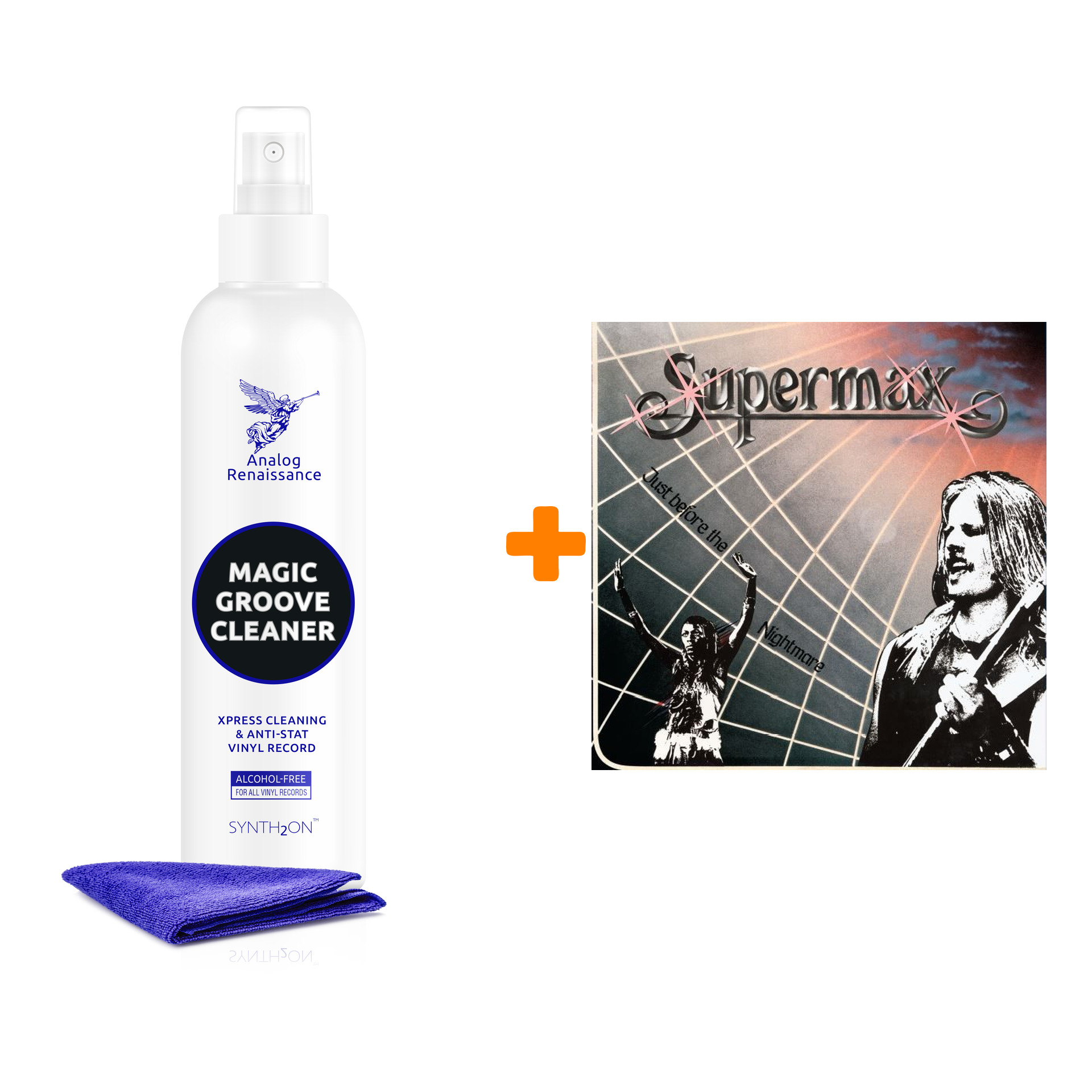 SUPERMAX Just Before The Nightmare LP + Спрей для очистки LP с микрофиброй 250мл Набор цена и фото