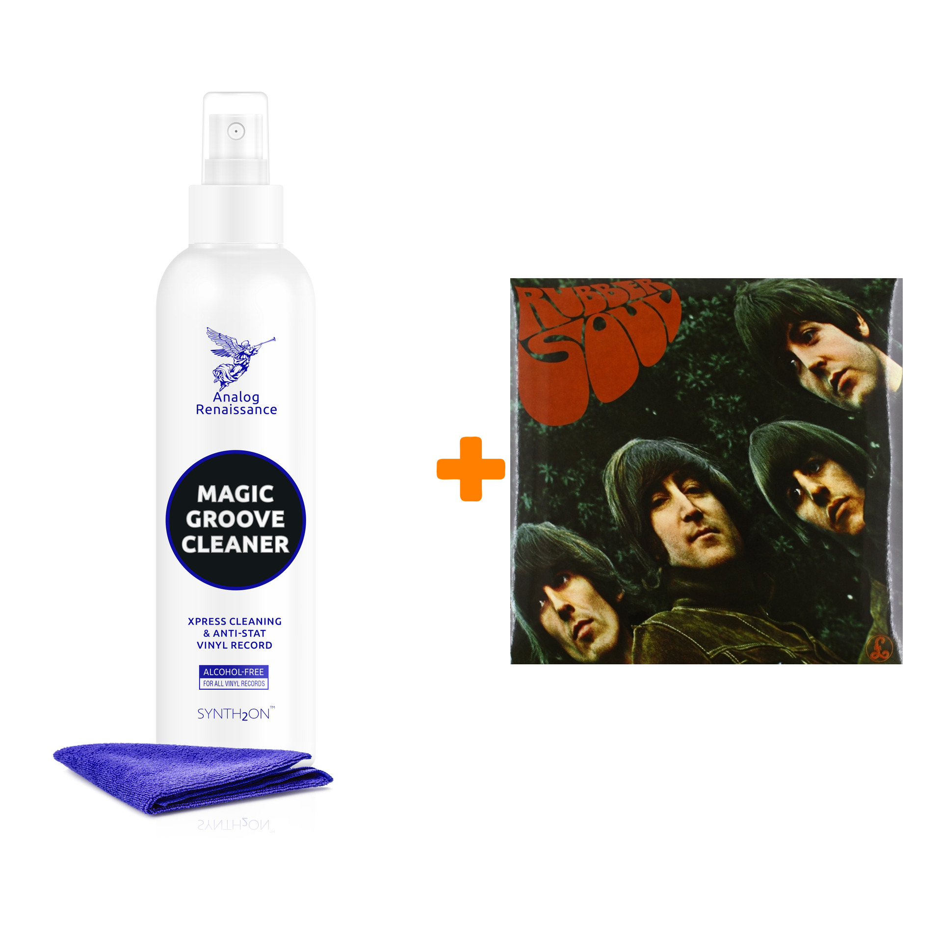 

THE BEATLES Rubber Soul Original Recording Remastered LP + Спрей для очистки LP с микрофиброй 250мл Набор