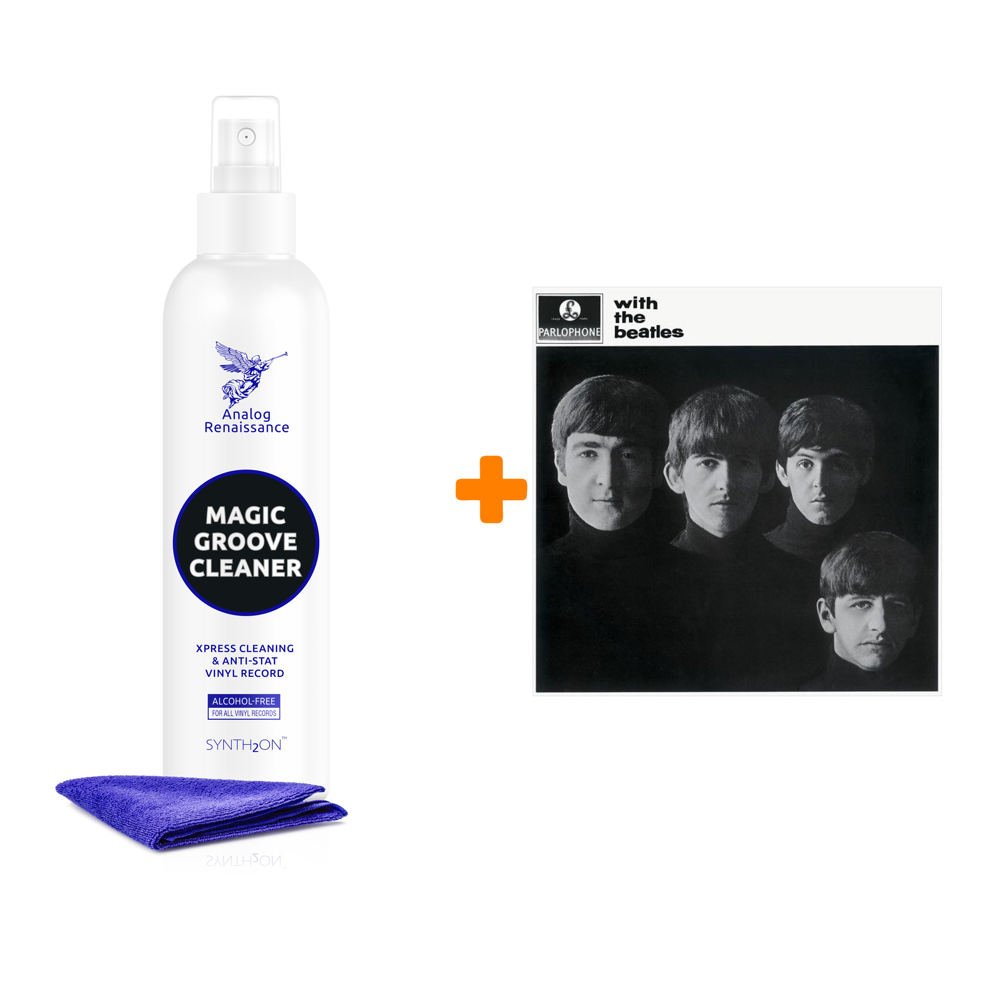 

THE BEATLES With The Beatles LP + Спрей для очистки LP с микрофиброй 250мл Набор
