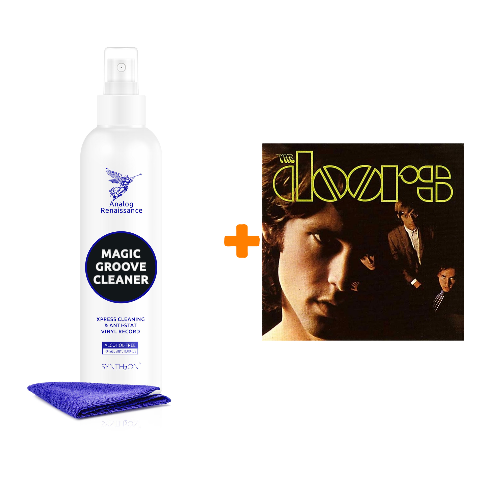

THE DOORS The Doors LP + Спрей для очистки LP с микрофиброй 250мл Набор