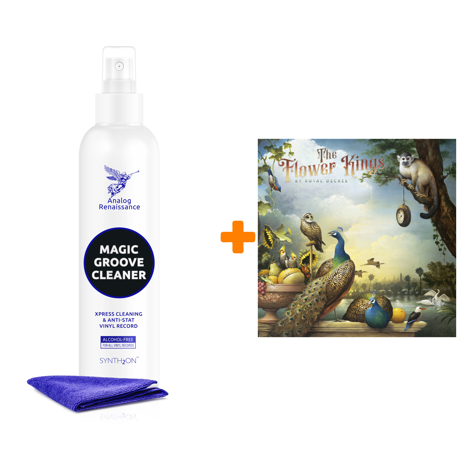 

THE FLOWER KINGS By Royal Decree 3LP+2CD + Спрей для очистки LP с микрофиброй 250мл Набор