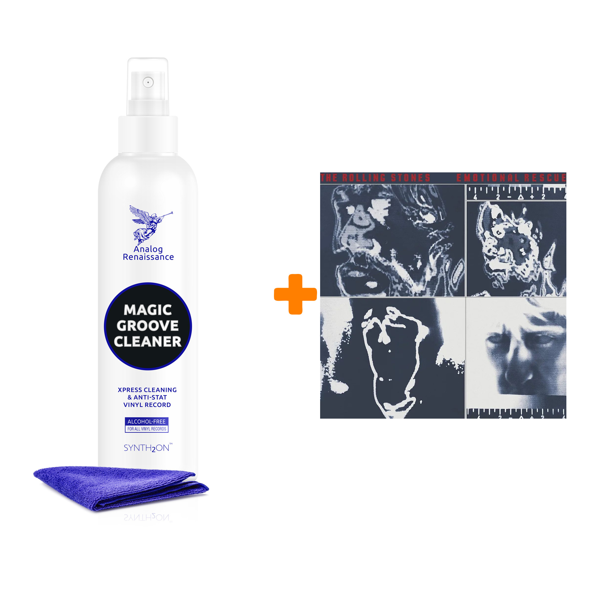 

THE ROLLING STONES Emotional Rescue LP + Спрей для очистки LP с микрофиброй 250мл Набор