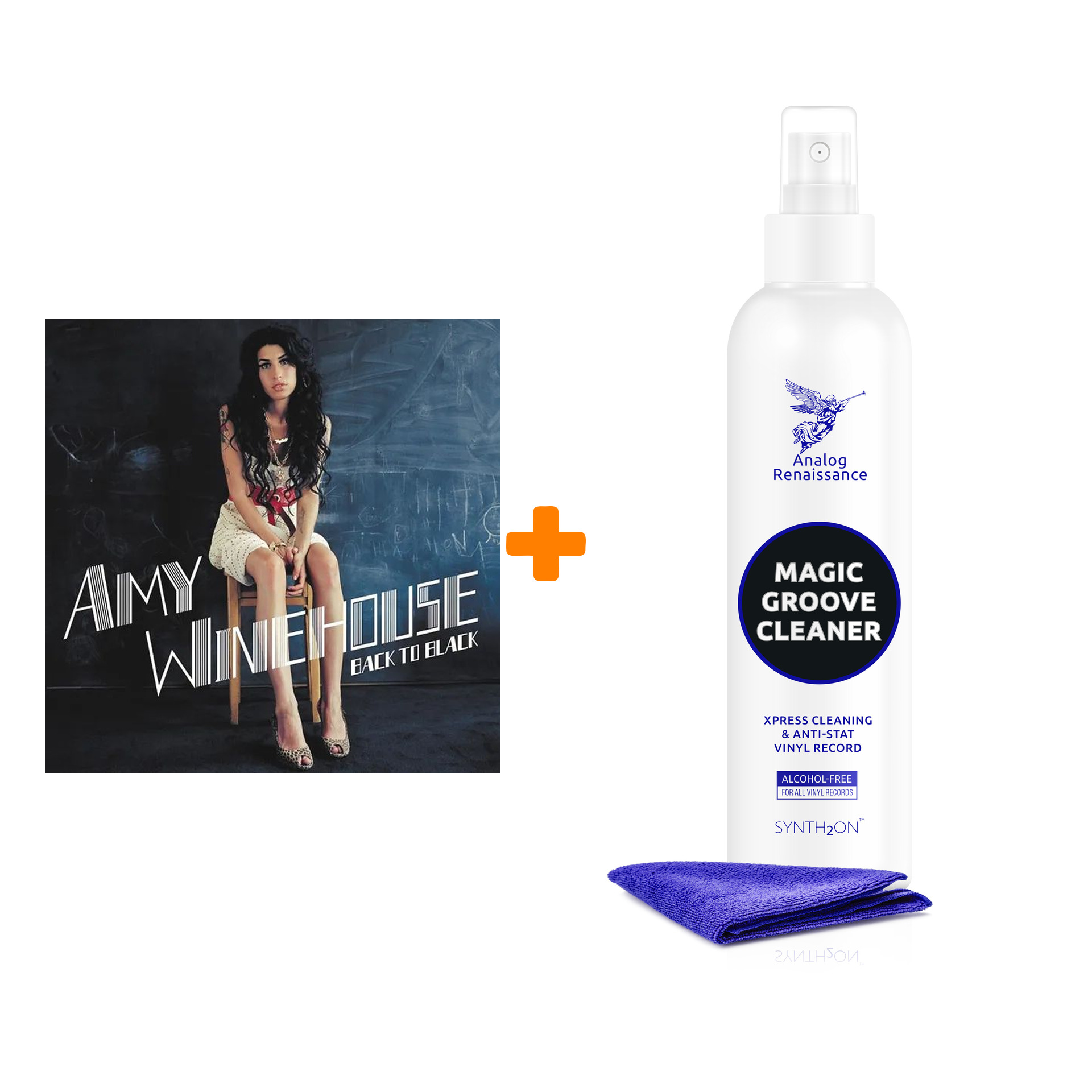 

WINEHOUSE AMY Back To Black 2LP + Спрей для очистки LP с микрофиброй 250мл Набор
