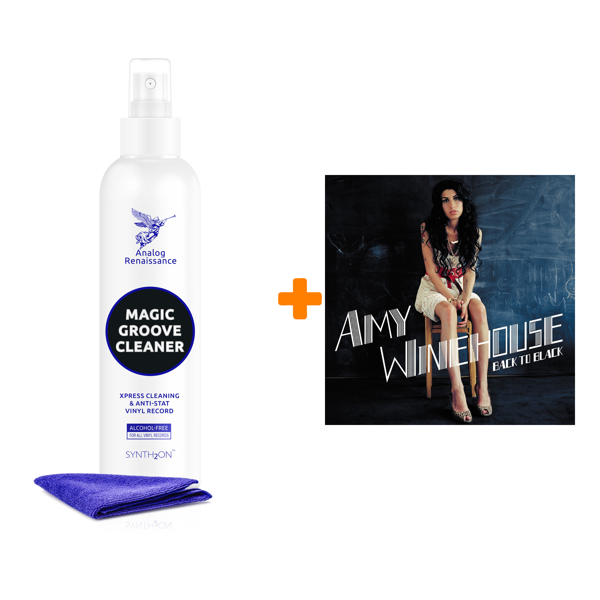 

WINEHOUSE AMY Back To Black LP + Спрей для очистки LP с микрофиброй 250мл Набор