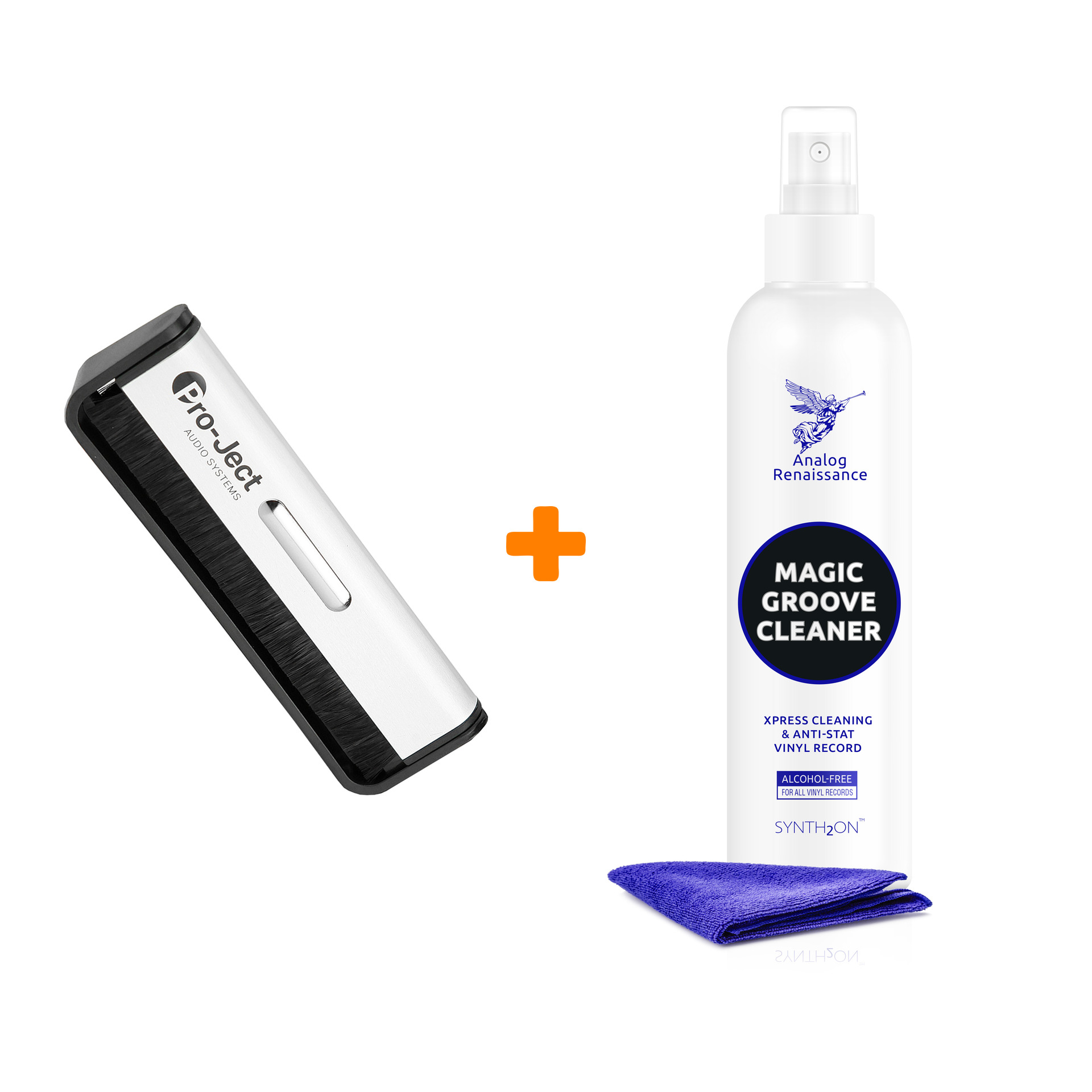 

Щетка для LP Brush It + Спрей для очистки LP с микрофиброй 250мл Набор
