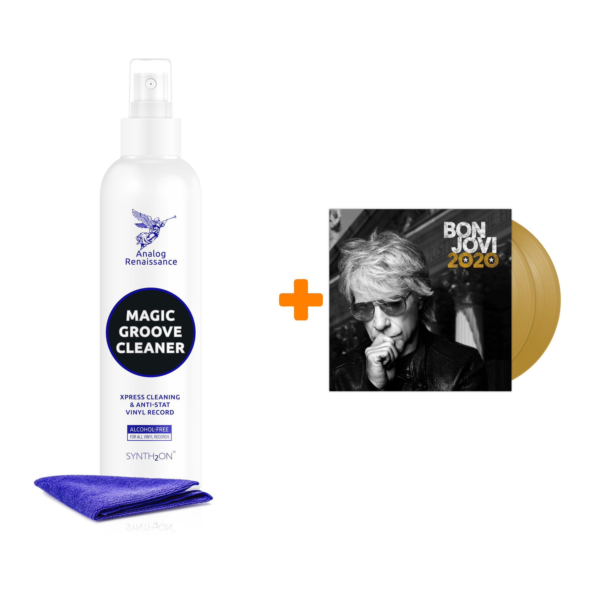 

BON JOVI 2020 2LP + Спрей для очистки LP с микрофиброй 250мл Набор