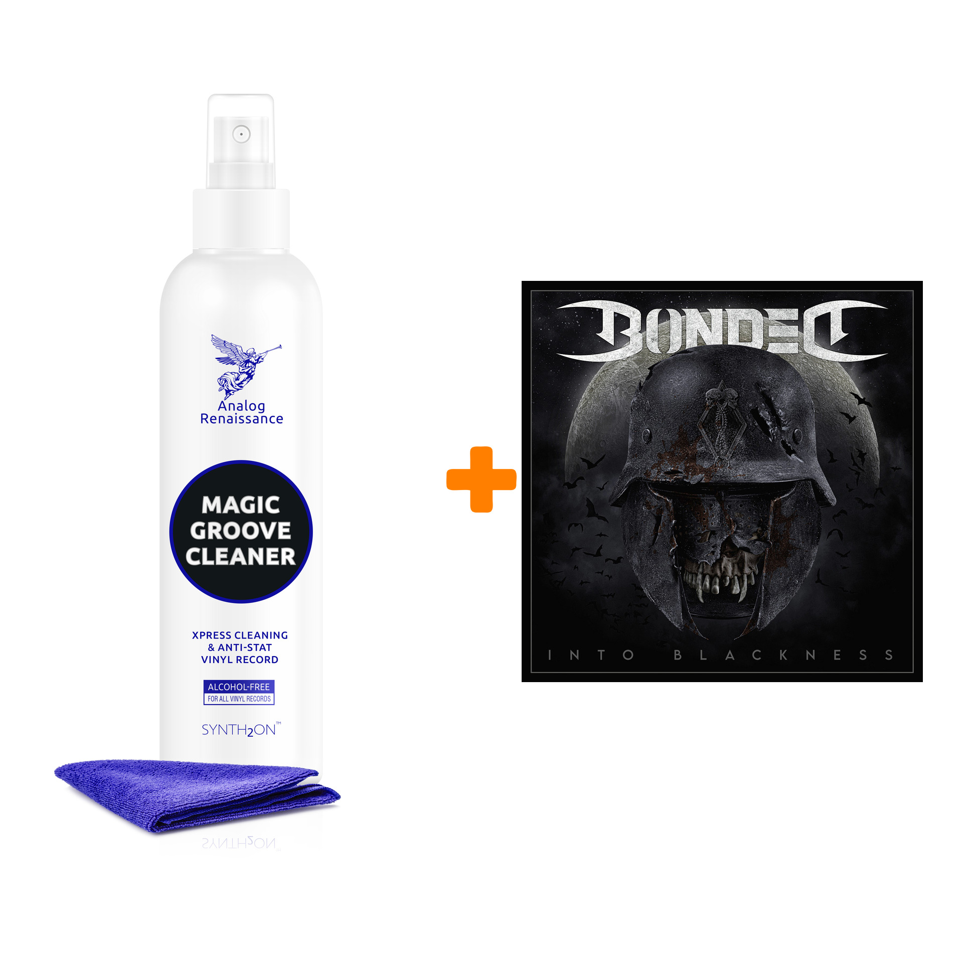 

BONDED Into Blackness LP + Спрей для очистки LP с микрофиброй 250мл Набор