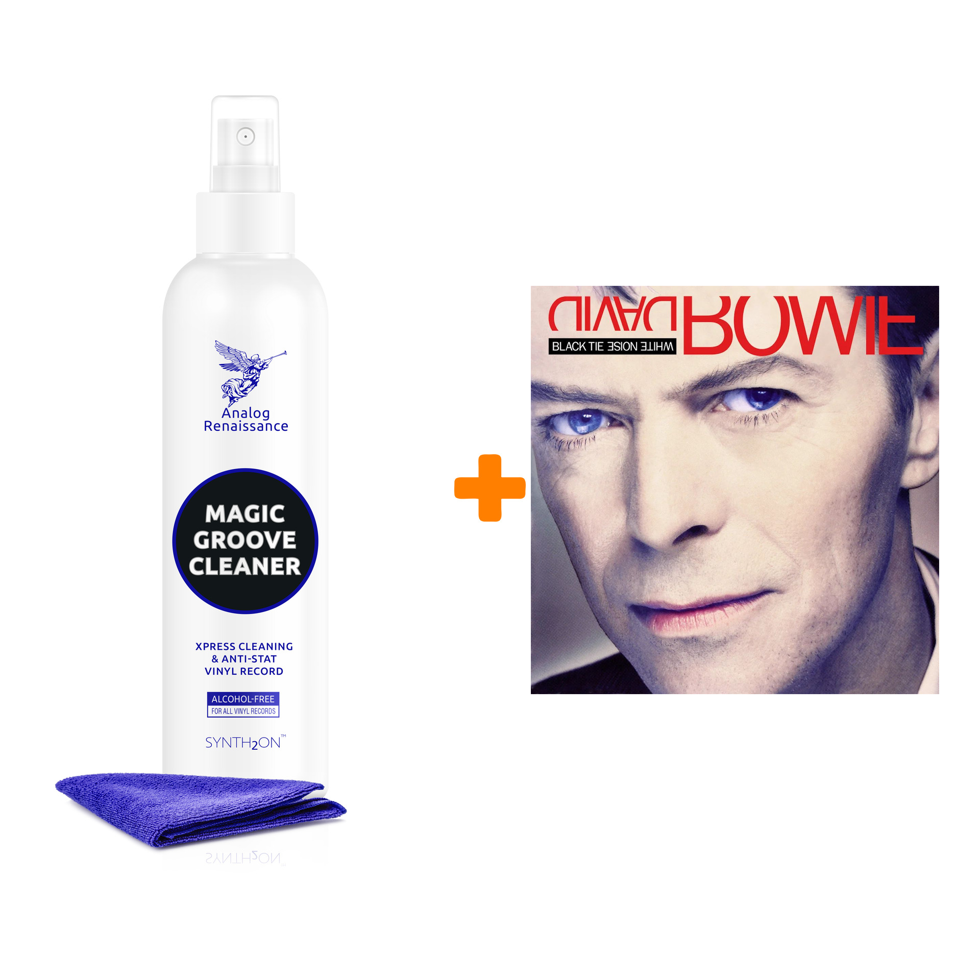 

BOWIE DAVID Black Tie White Noise 2LP + Спрей для очистки LP с микрофиброй 250мл Набор