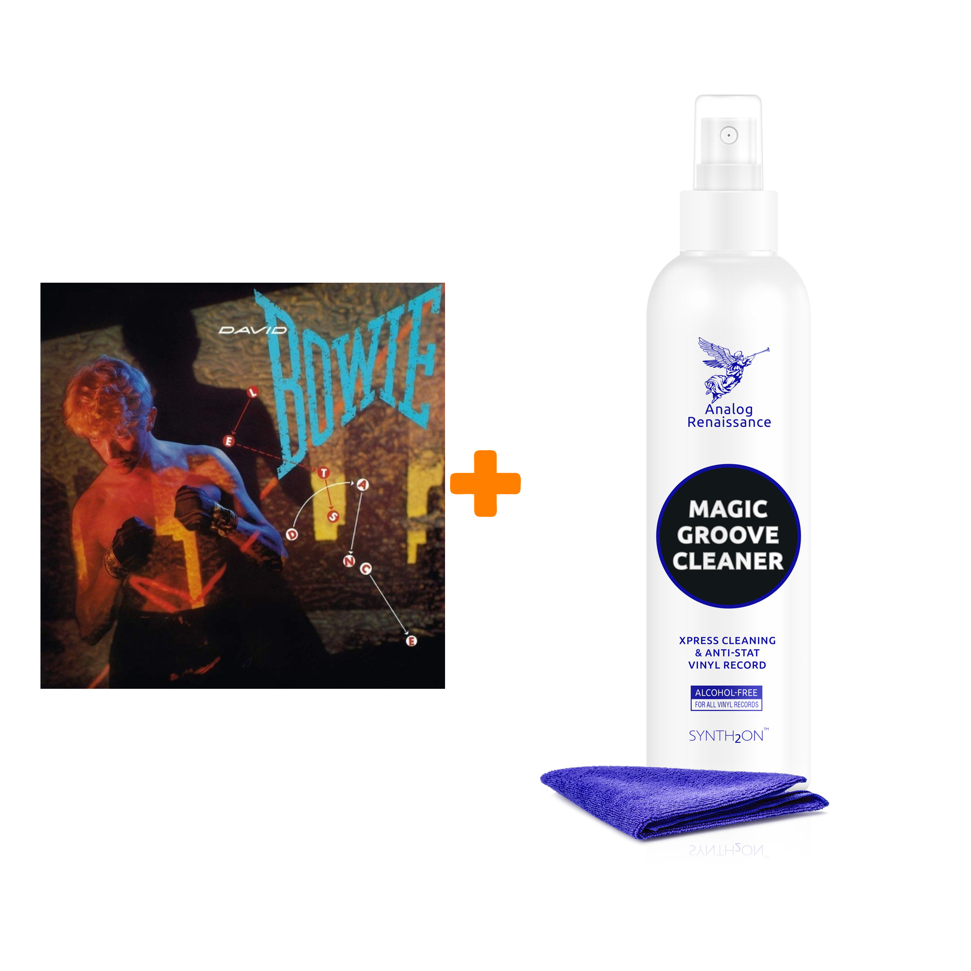BOWIE DAVID Let`s Dance LP + Спрей для очистки LP с микрофиброй 250мл Набор