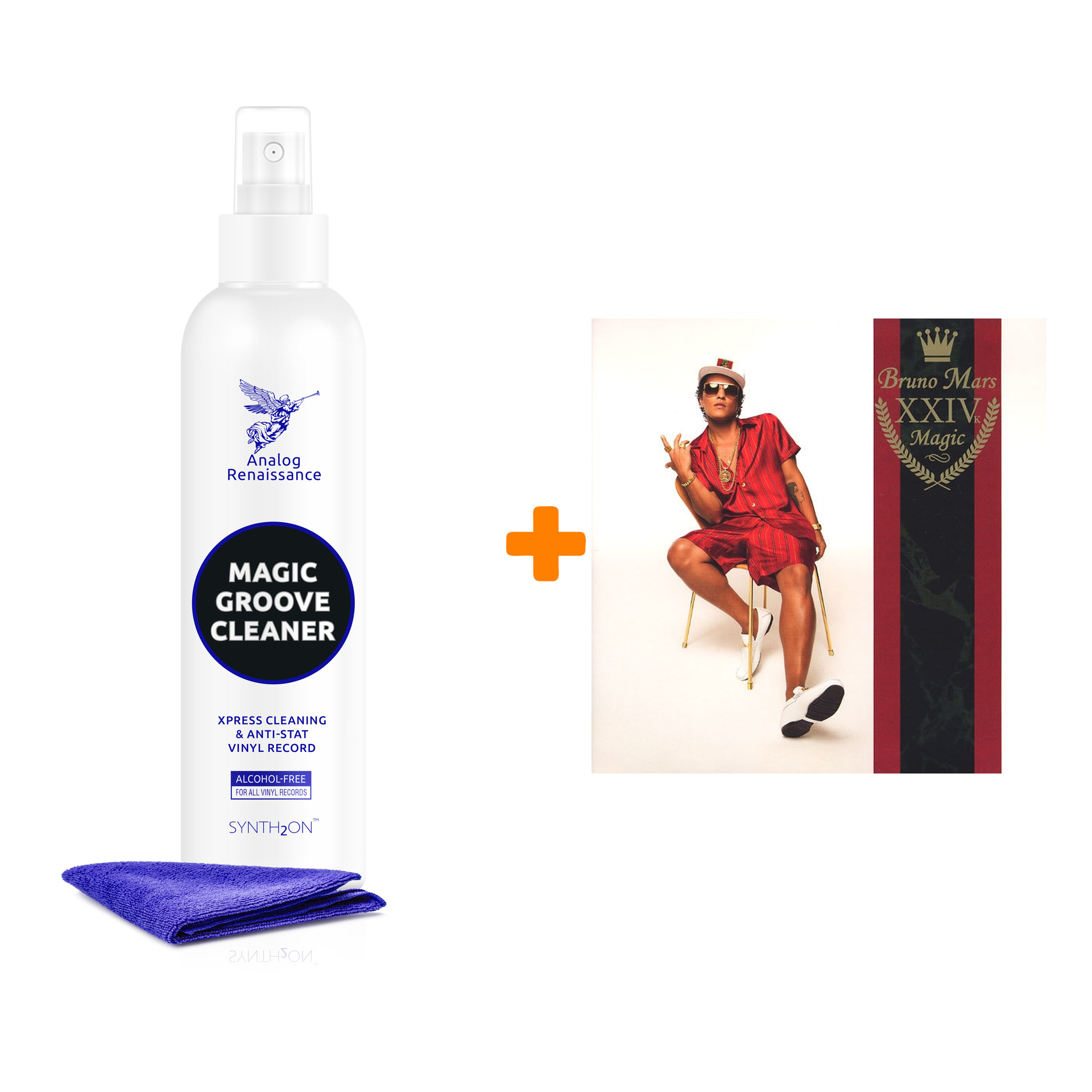 

BRUNO MARS 24K Magic LP + Спрей для очистки LP с микрофиброй 250мл Набор