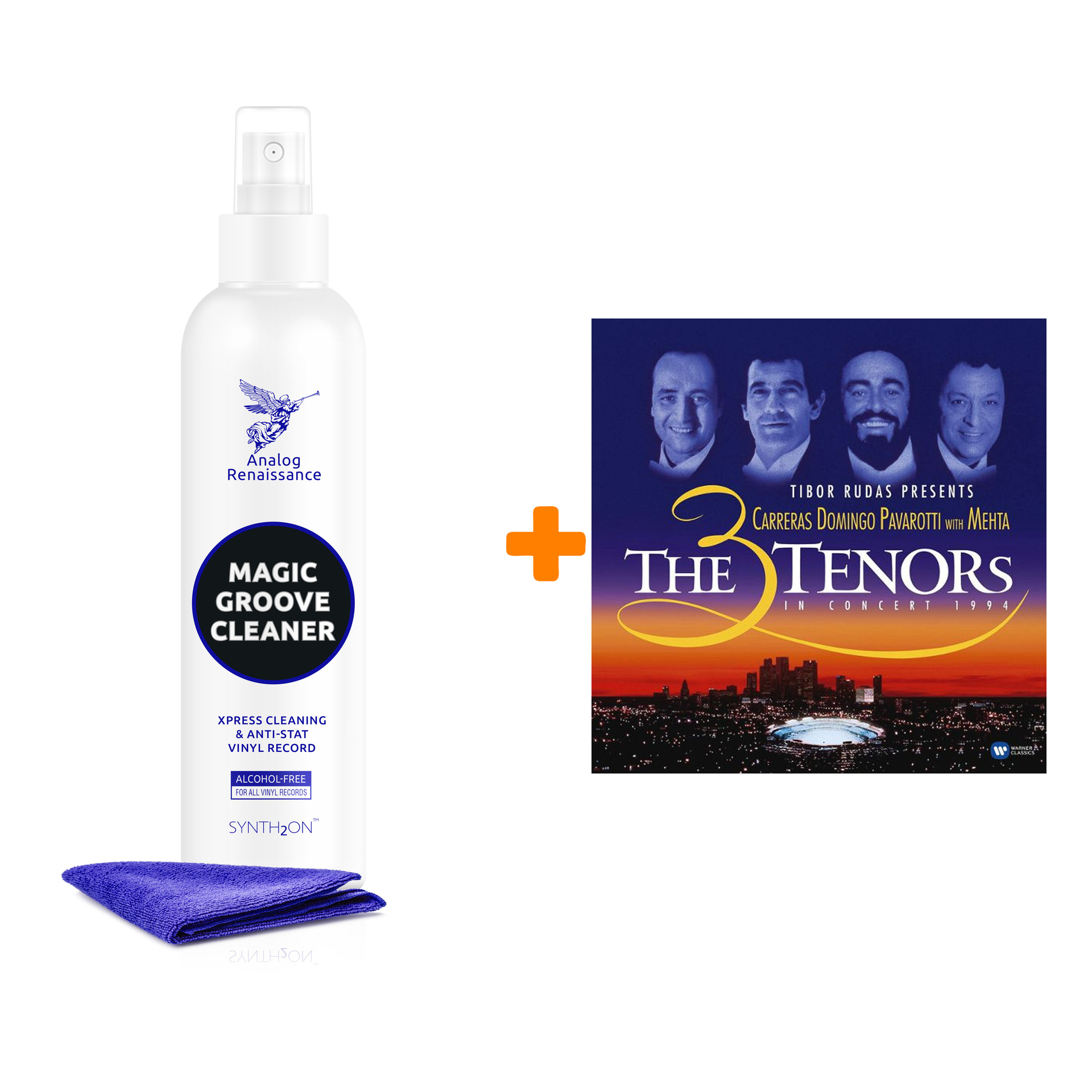 

CARRERAS JOSE & DOMINGO PLACIDO & PAVAROTTI LUCIANO The 3 Tenors In Concert 1994 2LP + Спрей для очистки LP с микрофиброй 250мл Набор