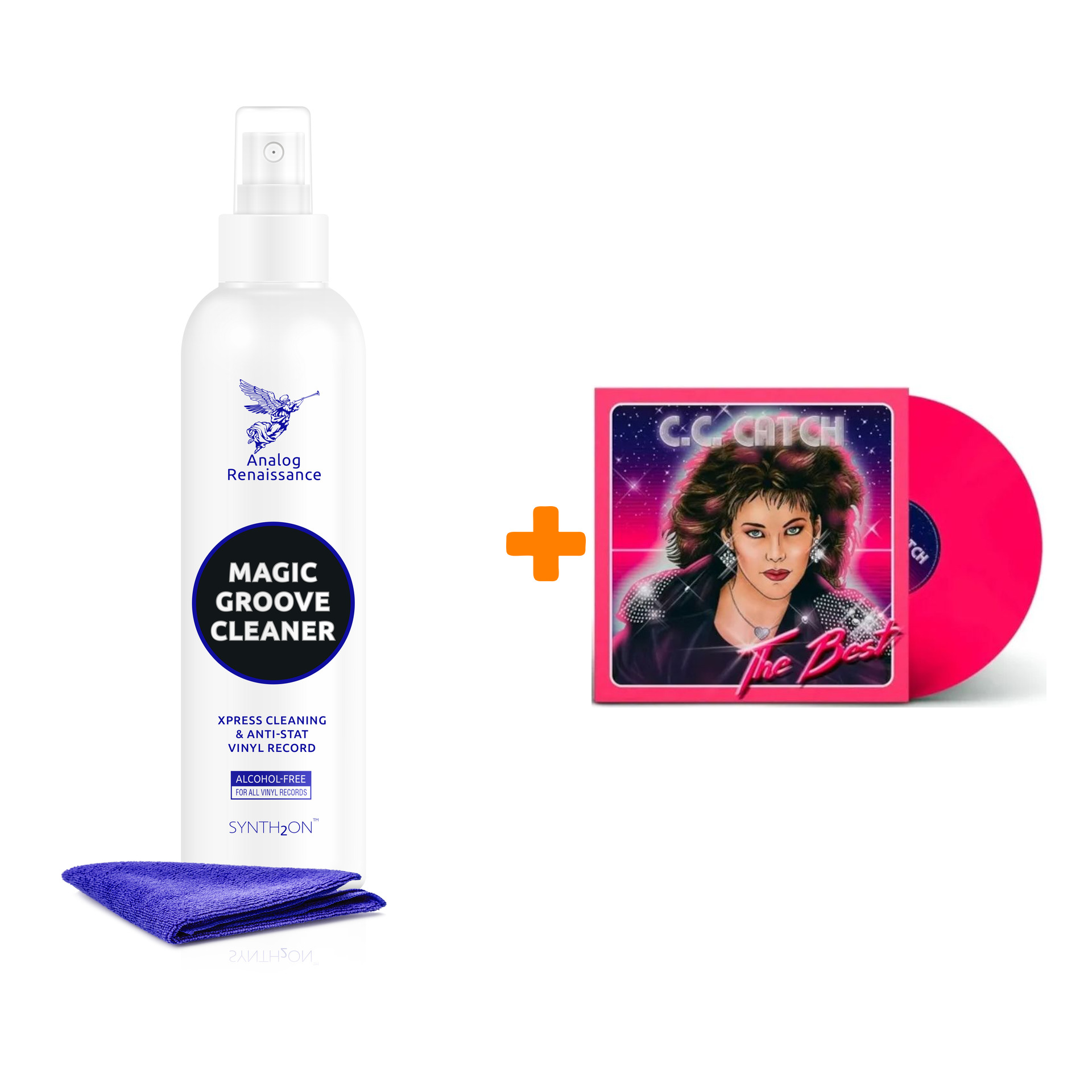 

CATCH C.C. The Best Coloured Pink Vinyl LP + Спрей для очистки LP с микрофиброй 250мл Набор