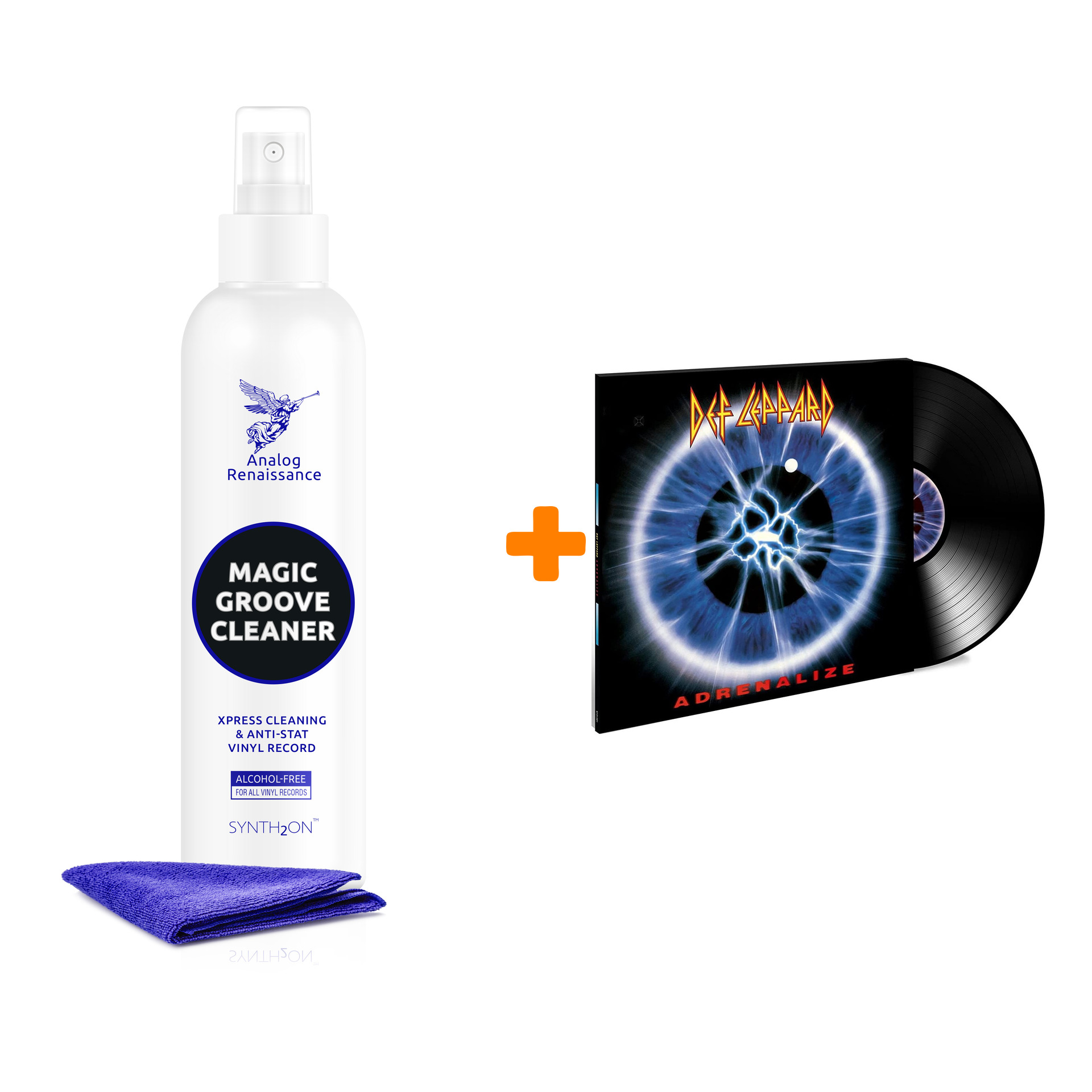 

DEF LEPPARD Adrenalize LP + Спрей для очистки LP с микрофиброй 250мл Набор