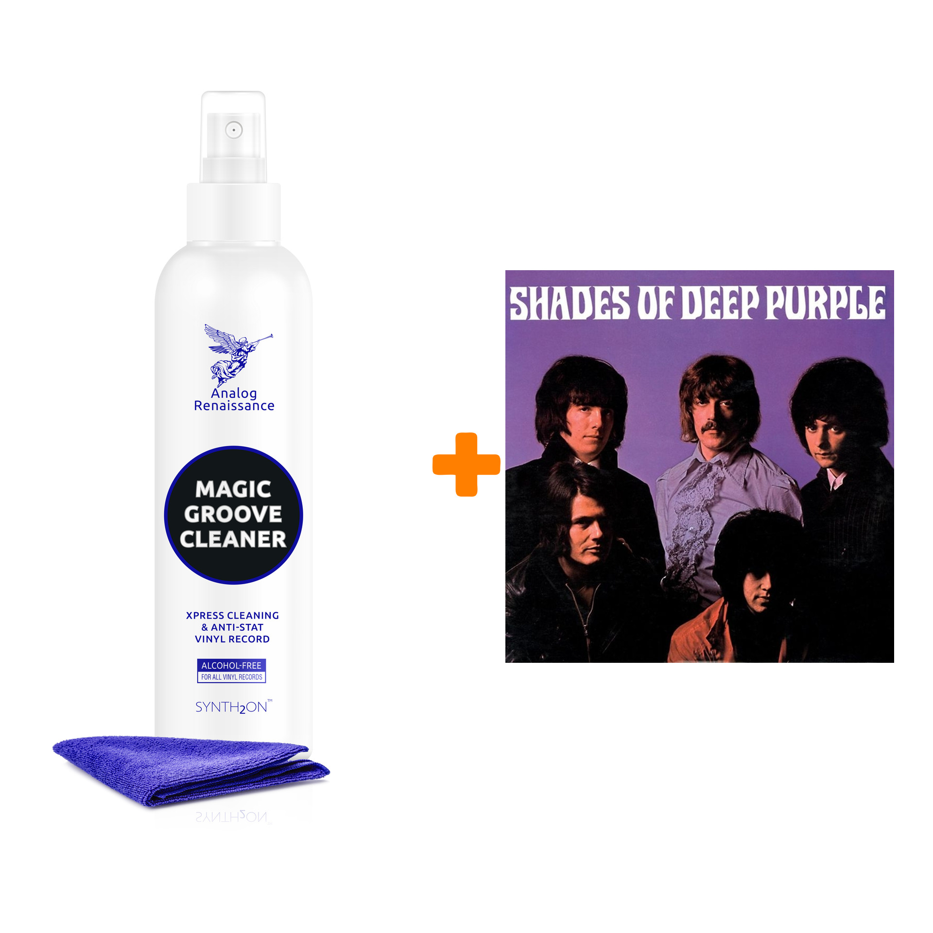 DEEP PURPLE Shades Of Deep Purple LP + Спрей для очистки LP с микрофиброй 250мл Набор цена и фото