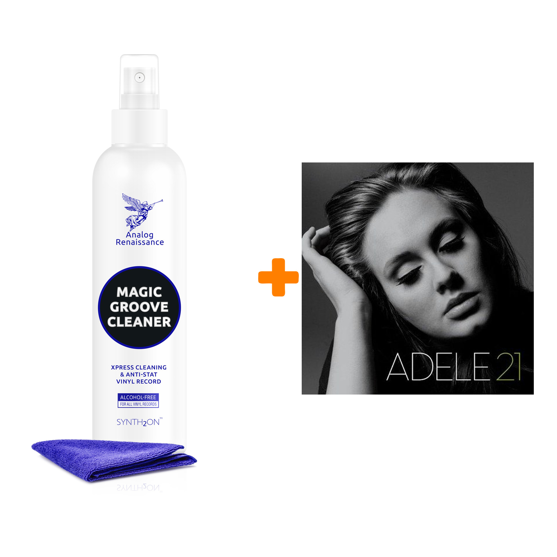 

ADELE 21 LP + Спрей для очистки LP с микрофиброй 250мл Набор