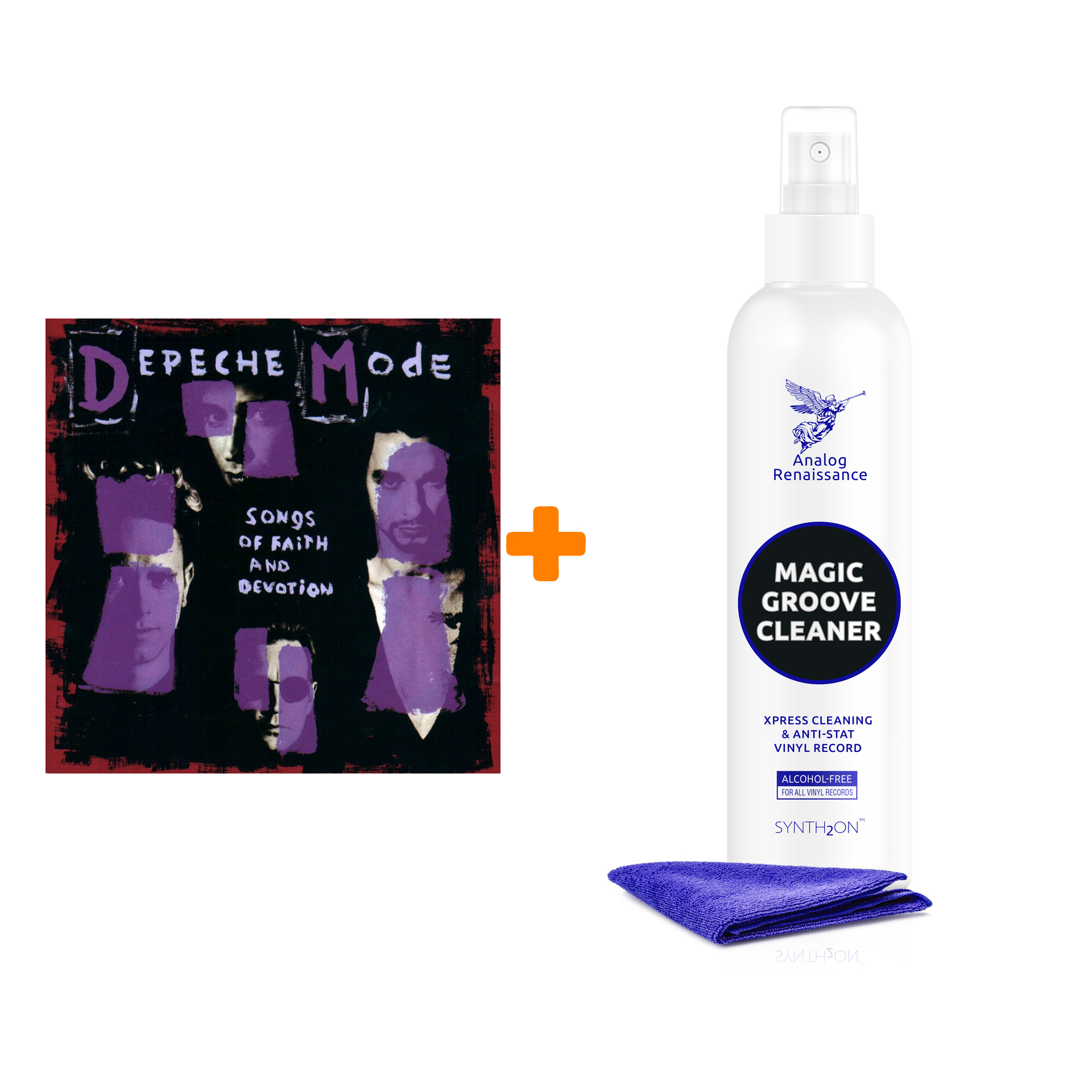 

DEPECHE MODE Songs Of Faith And Devotion LP + Спрей для очистки LP с микрофиброй 250мл Набор