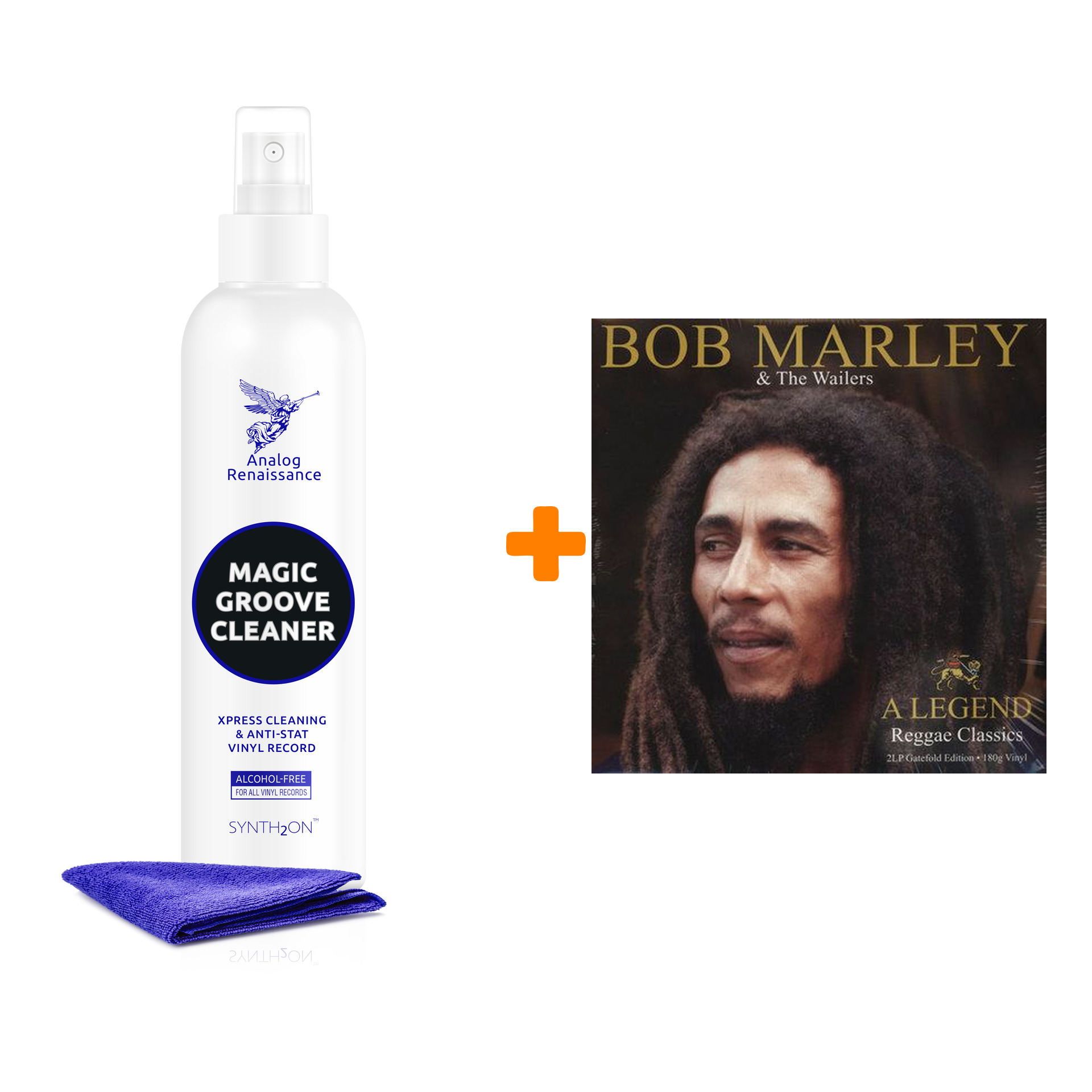 MARLEY BOB & THE WAILERS Legend 2LP + Спрей для очистки LP с микрофиброй 250мл Набор