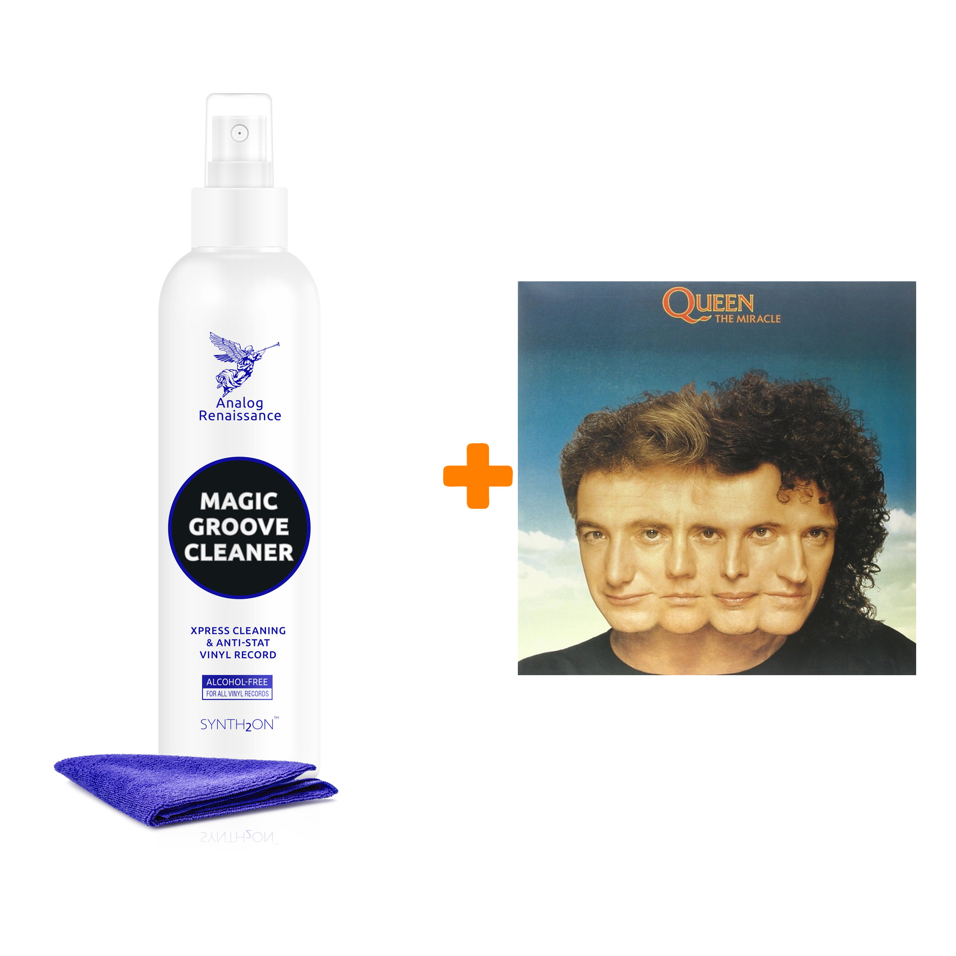 

QUEEN The Miracle LP + Спрей для очистки LP с микрофиброй 250мл Набор
