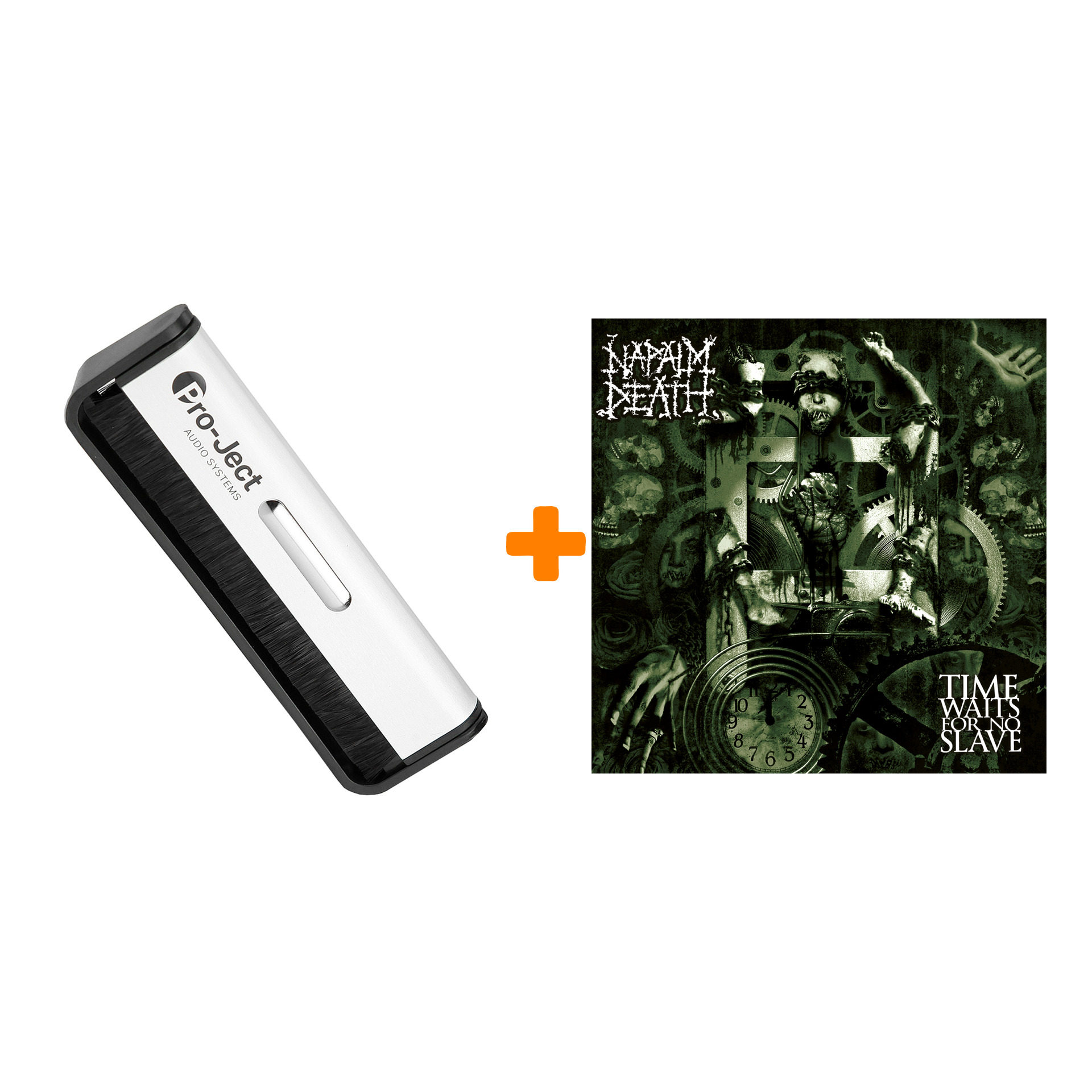 

NAPALM DEATH Time Waits For No Slave LP + Щетка для LP Brush It Набор