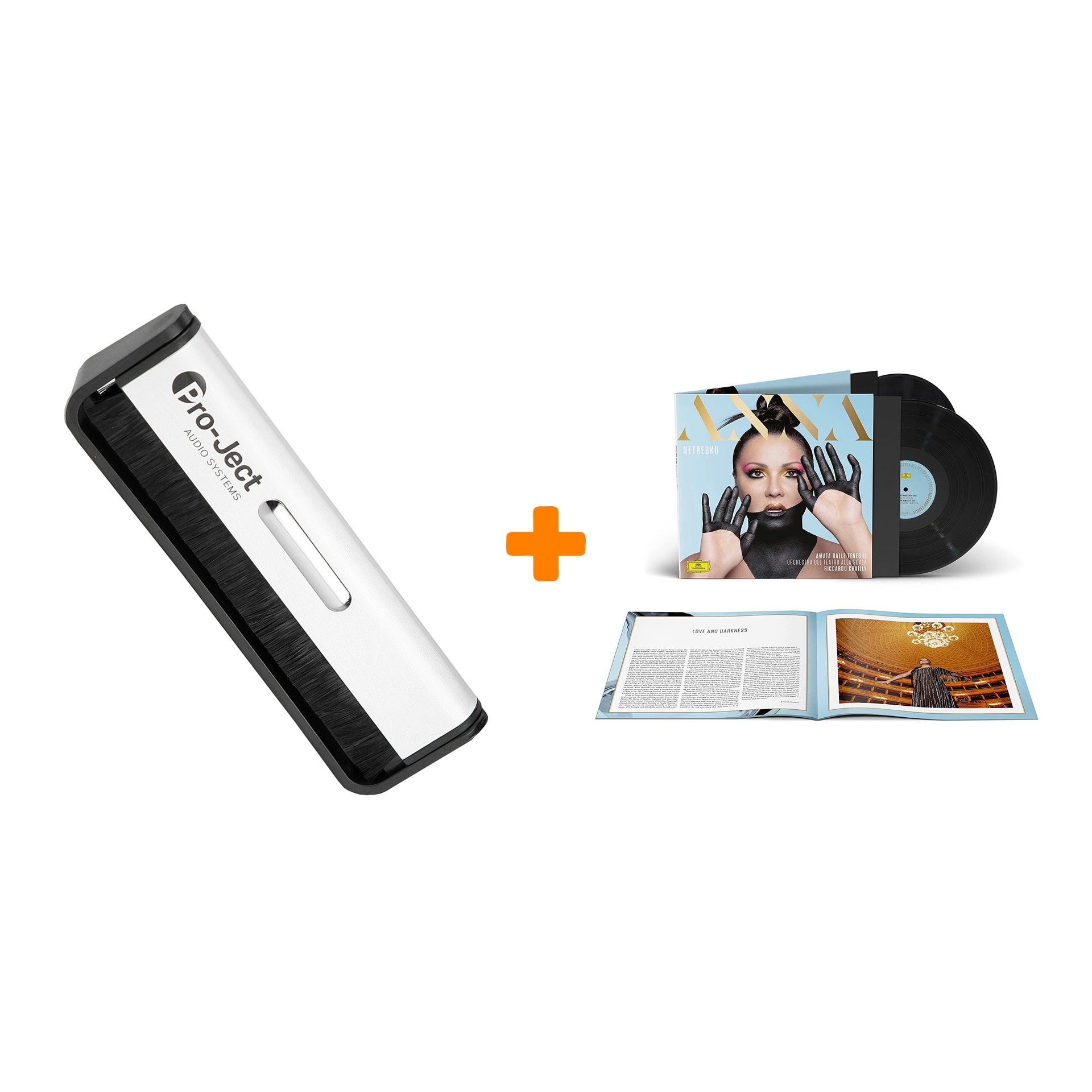 

NETREBKO ANNA & ORCHESTRA DEL TEATRO ALLA SCALA, RICCARDO CHAILLY Amata Dalle Tenebre 2LP + Щетка для LP Brush It Набор