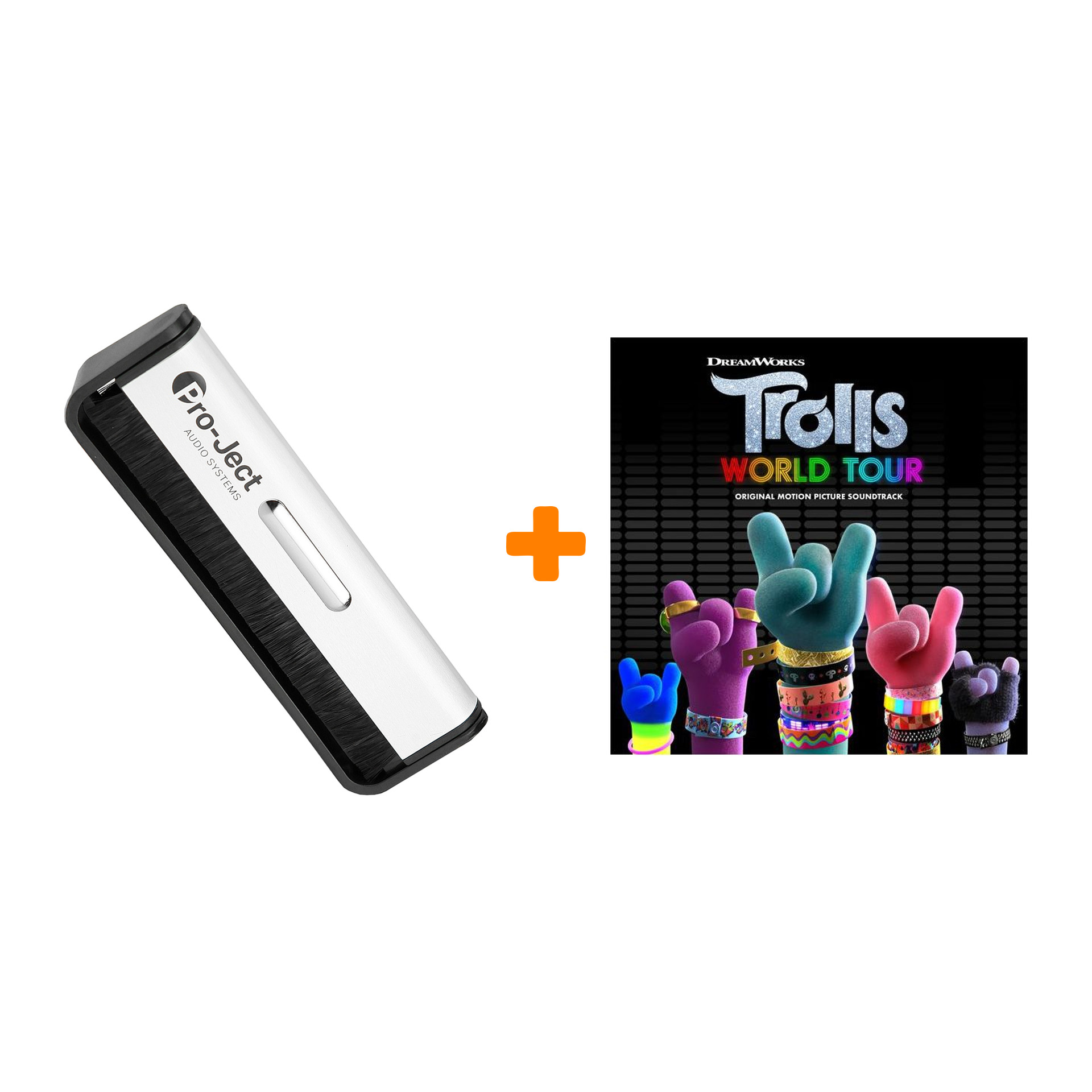 

OST Trolls World Tour Coloured Vinyl LP + Щетка для LP Brush It Набор