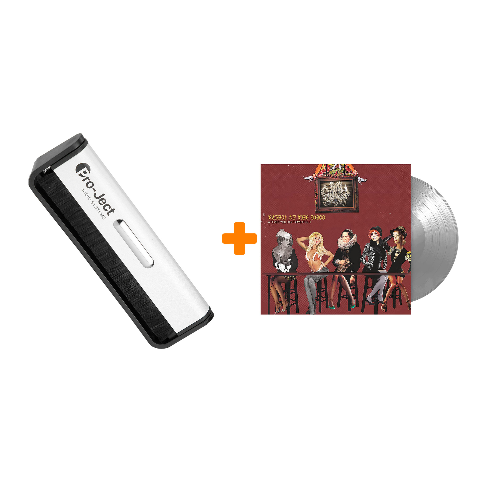 

PANIC! AT THE DISCO A Fever You Can't Sweat Out Opaque Silver Vinyl LP + Щетка для LP Brush It Набор