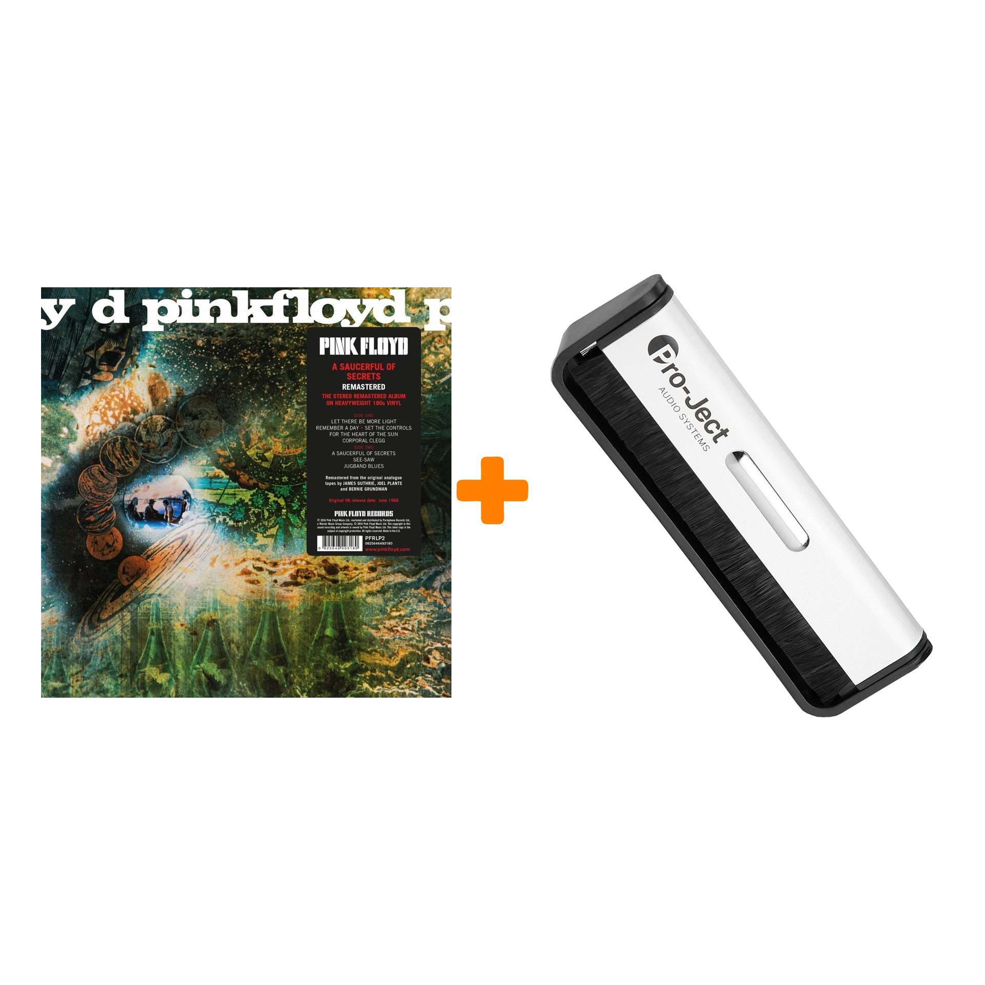 

PINK FLOYD A Saucerful Of Secrets Remastered LP + Щетка для LP Brush It Набор