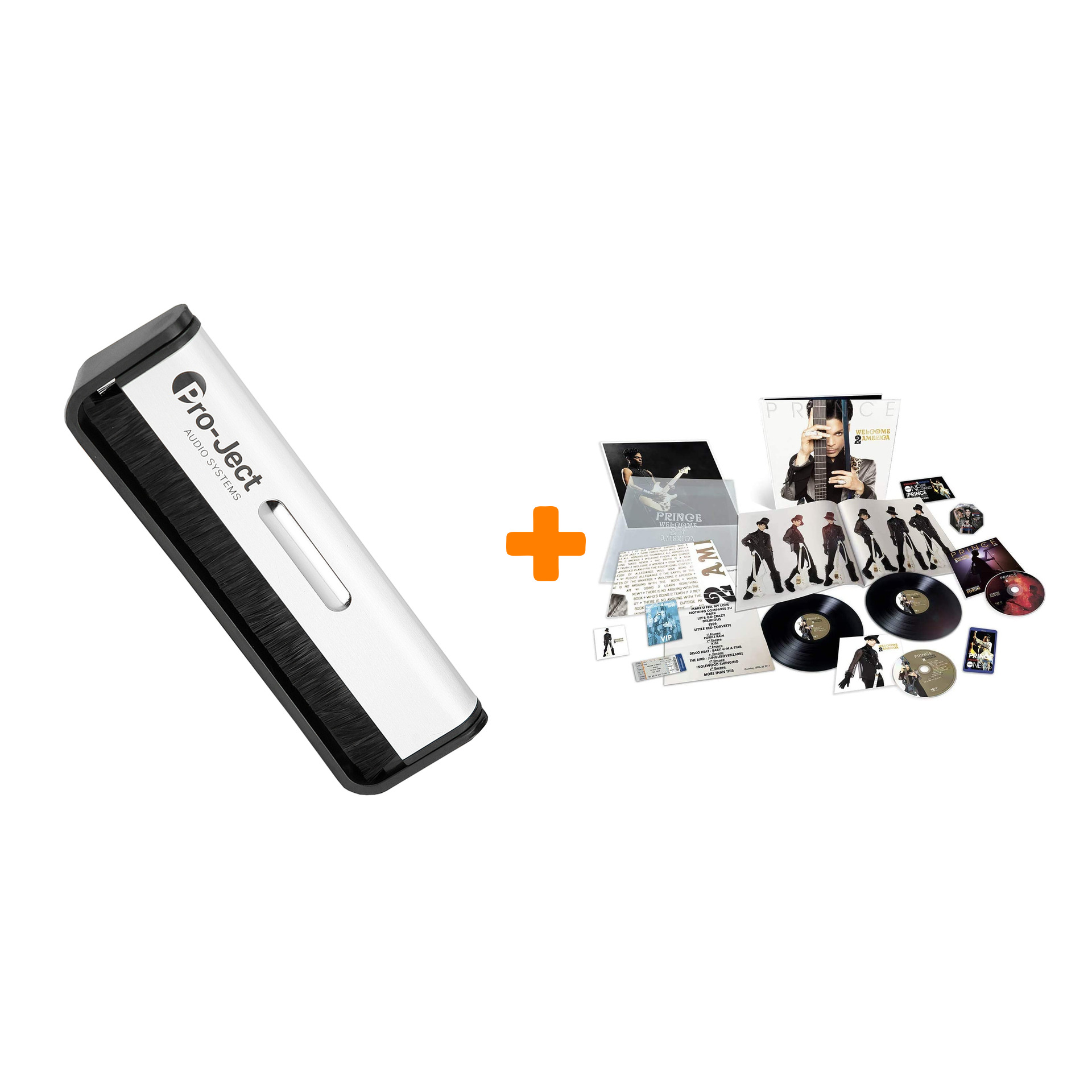 

PRINCE Welcome 2 America 2LP+CD+Blu-Ray + Щетка для LP Brush It Набор