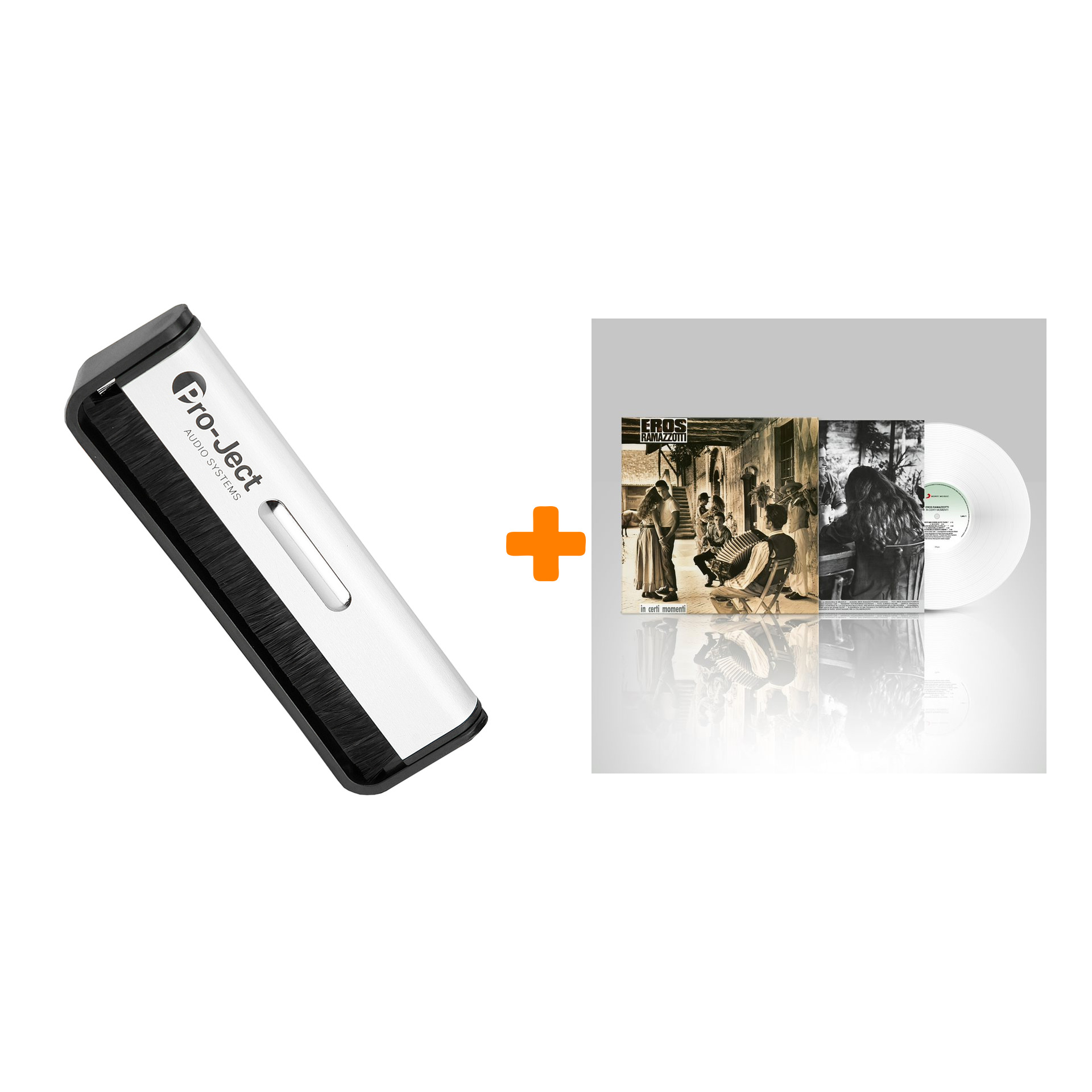 

RAMAZZOTTI EROS In Certi Momenti Italian Version Coloured White Vinyl LP + Щетка для LP Brush It Набор