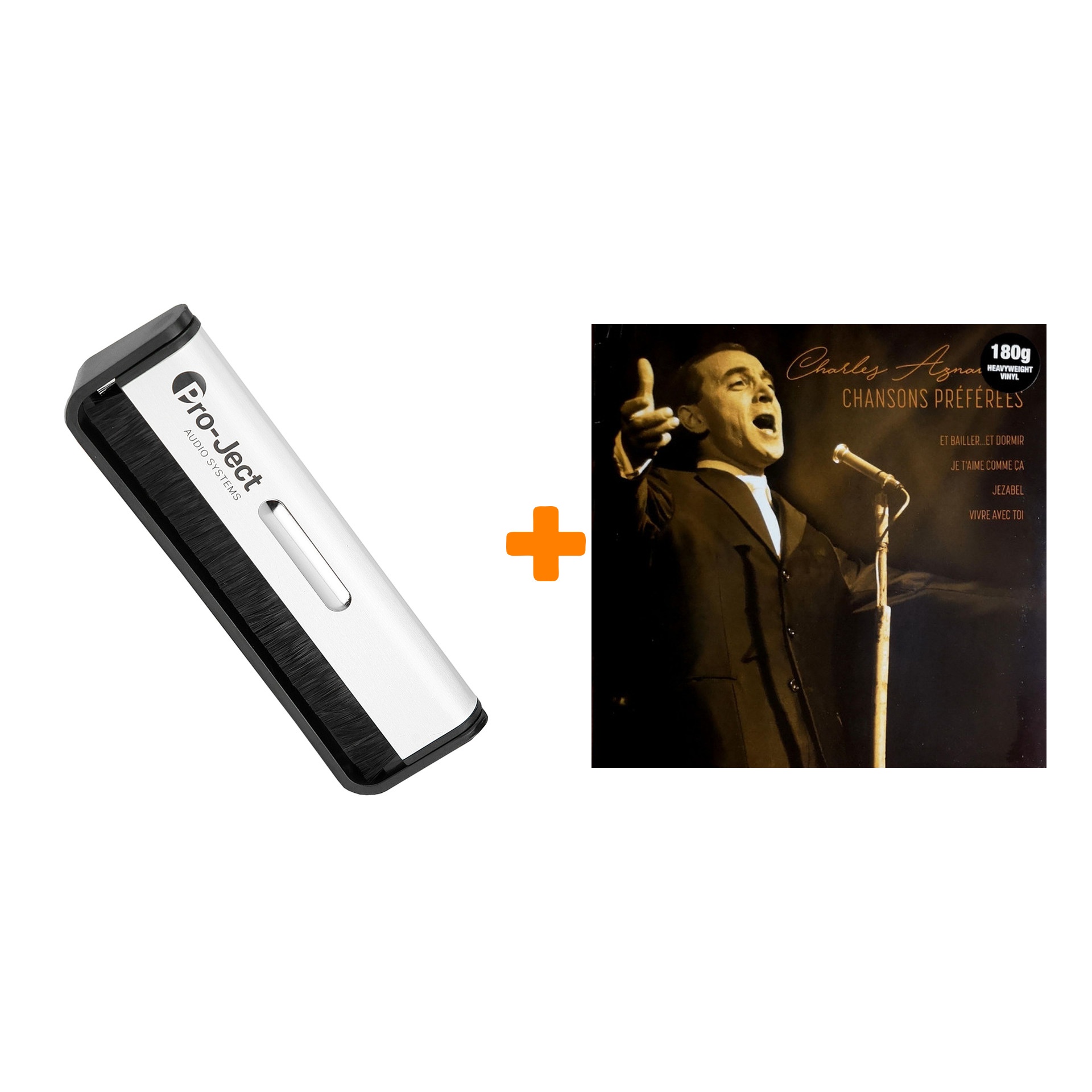 

AZNAVOUR CHARLES Chansons Preferees LP + Щетка для LP Brush It Набор