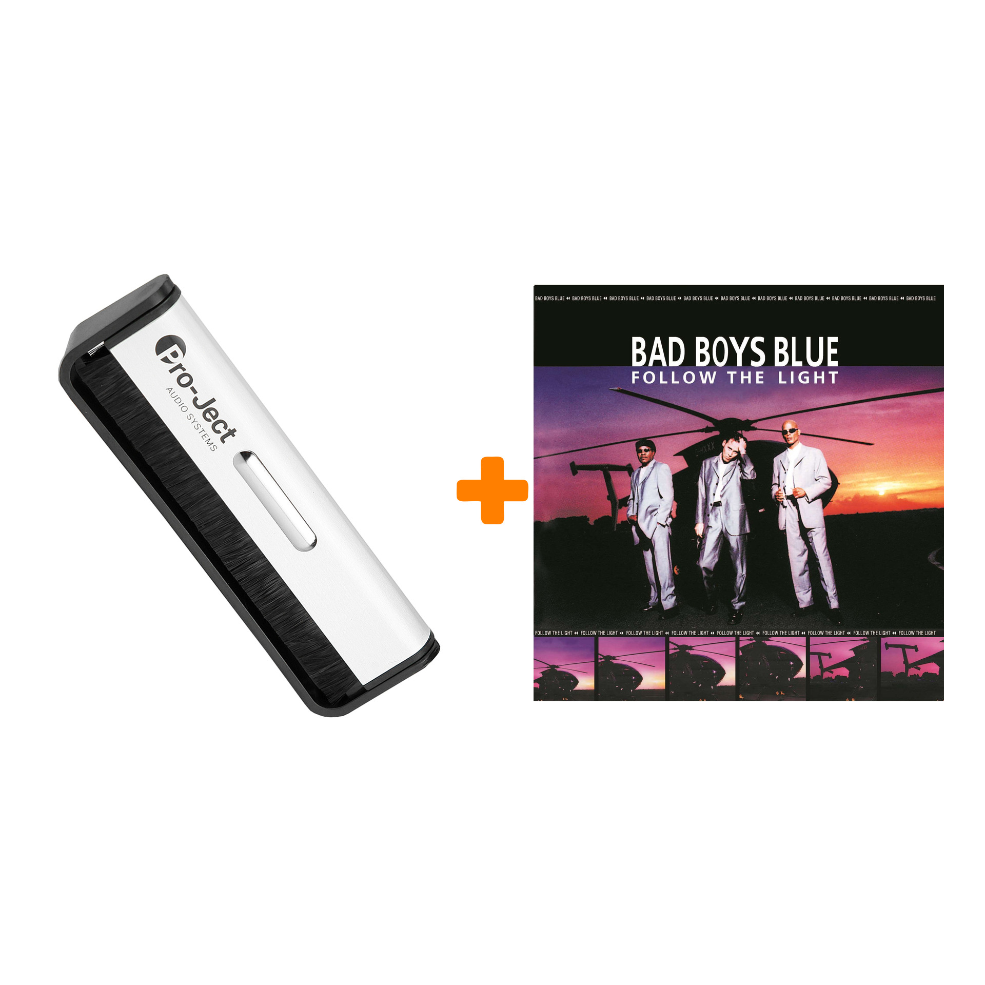 

BAD BOYS BLUE Follow The Light Coloured Pink & Purple Vinyl 2LP + Щетка для LP Brush It Набор
