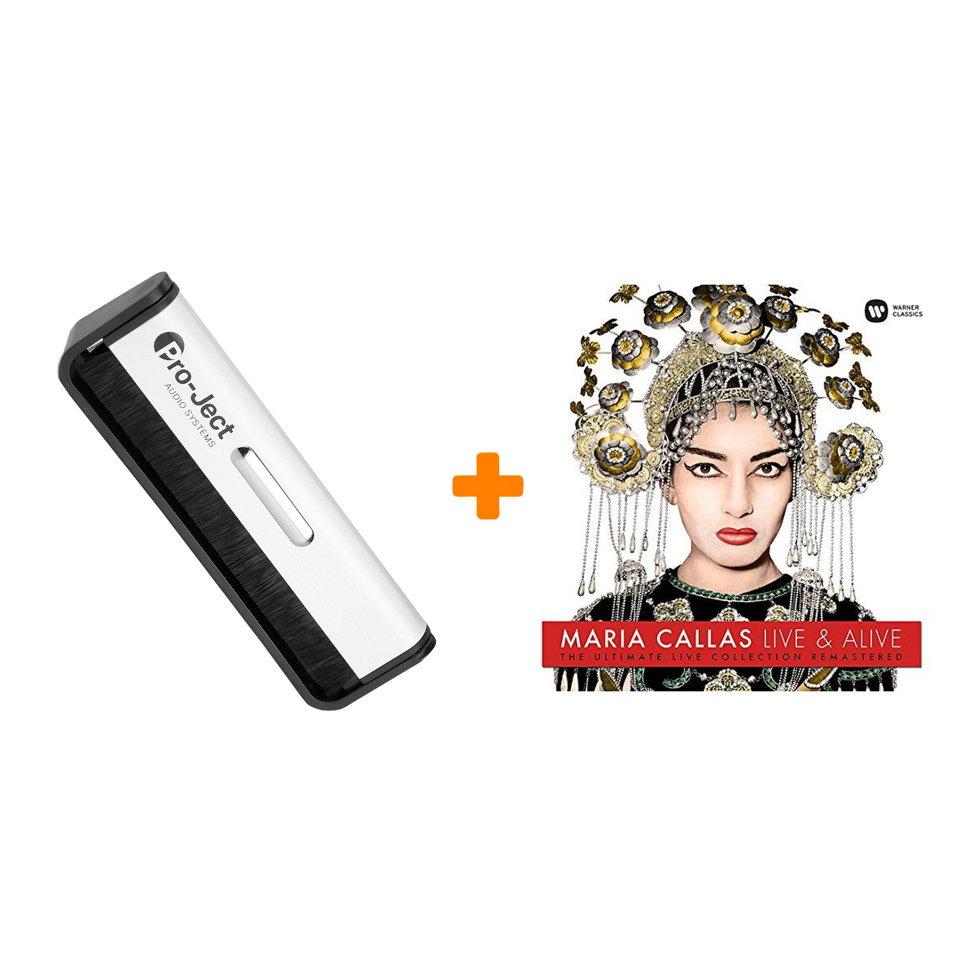 

CALLAS MARIA Maria Callas Live And Alive LP + Щетка для LP Brush It Набор