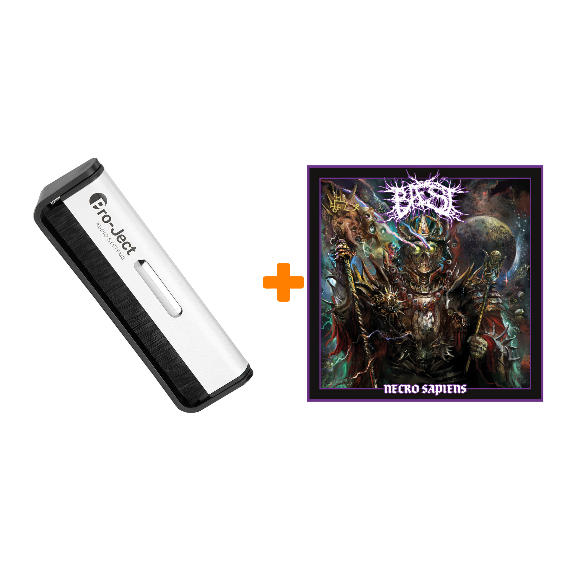 

BAEST Necro Sapiens LP+CD + Щетка для LP Brush It Набор