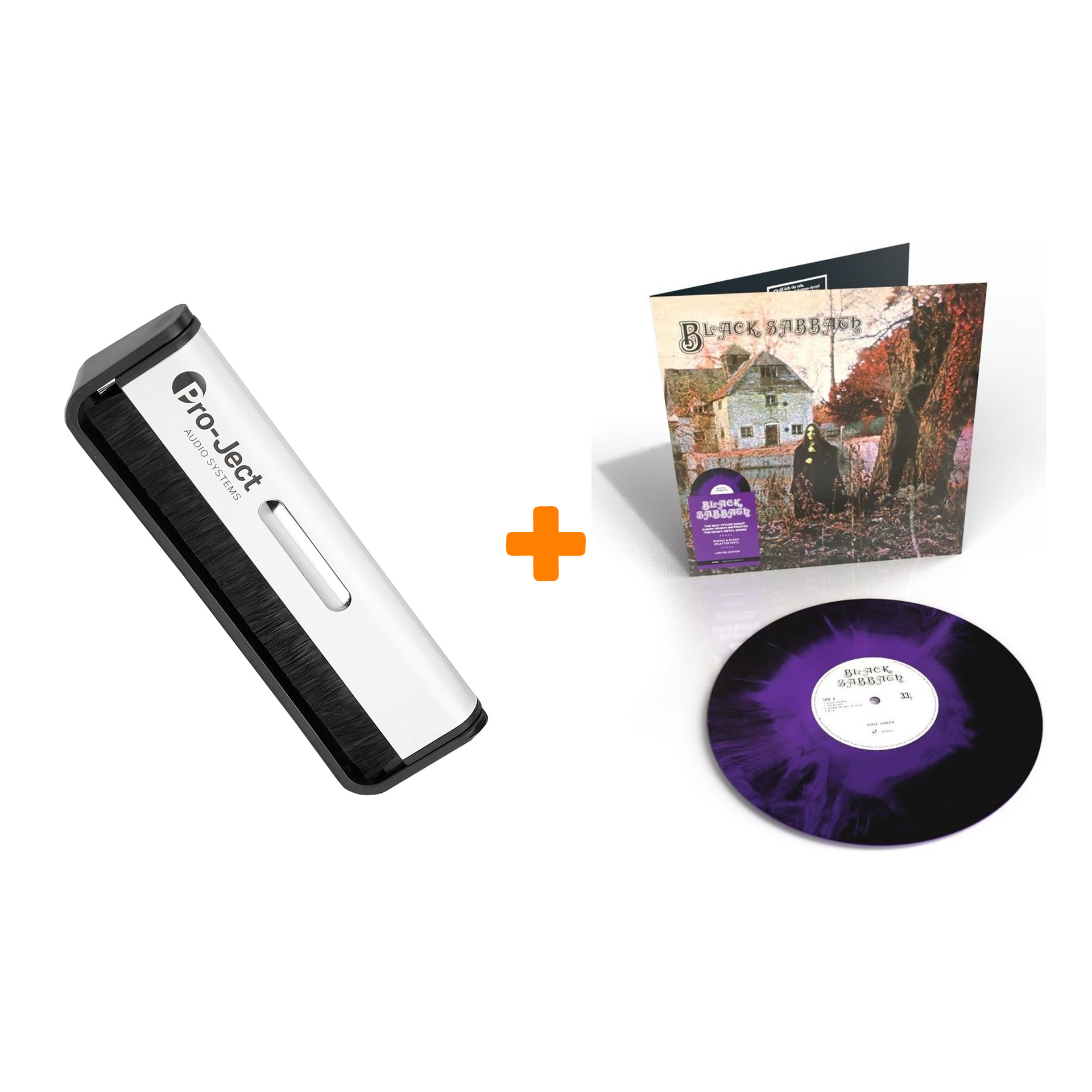 

BLACK SABBATH Black Sabbath Purple & Black Splatter Viny LP + Щетка для LP Brush It Набор